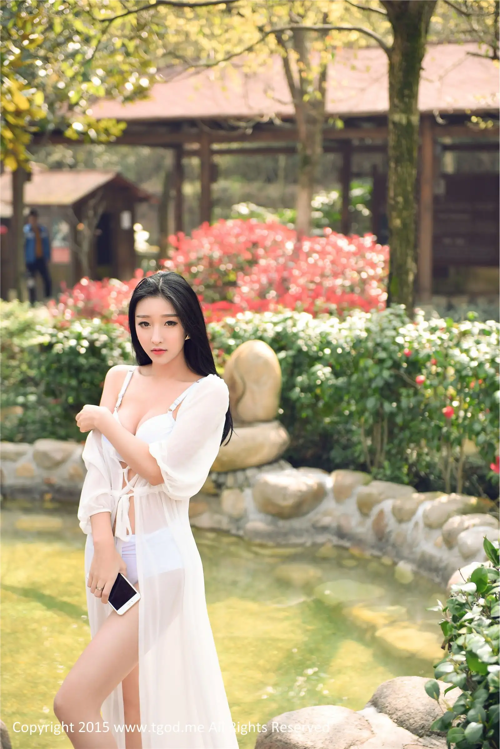 [TGOD写真] 2015.05.08 四位女神齐出镜温泉