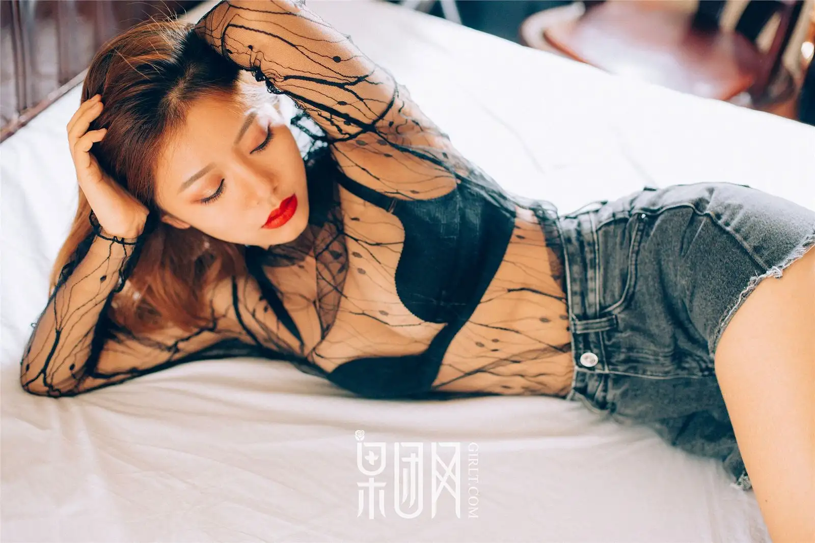 [果团网美女图片] 2017.09.18 NO.068 性感丰唇少女