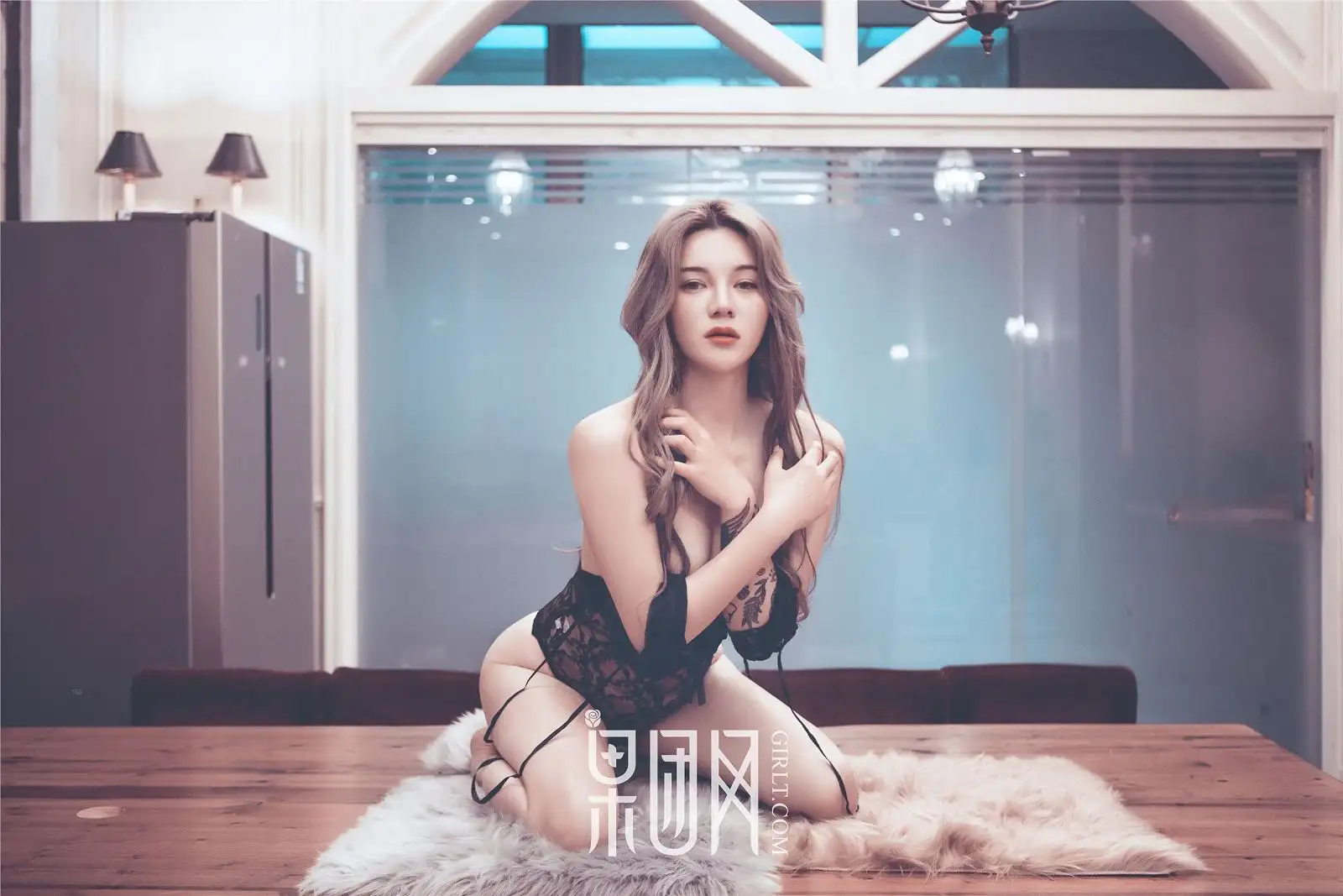 [果团网美女图片] 2017.12.24 NO.110 蕾丝透视