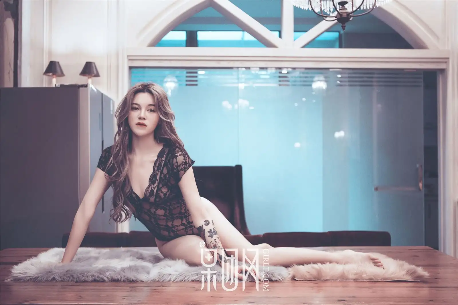 [果团网美女图片] 2017.12.24 NO.110 蕾丝透视