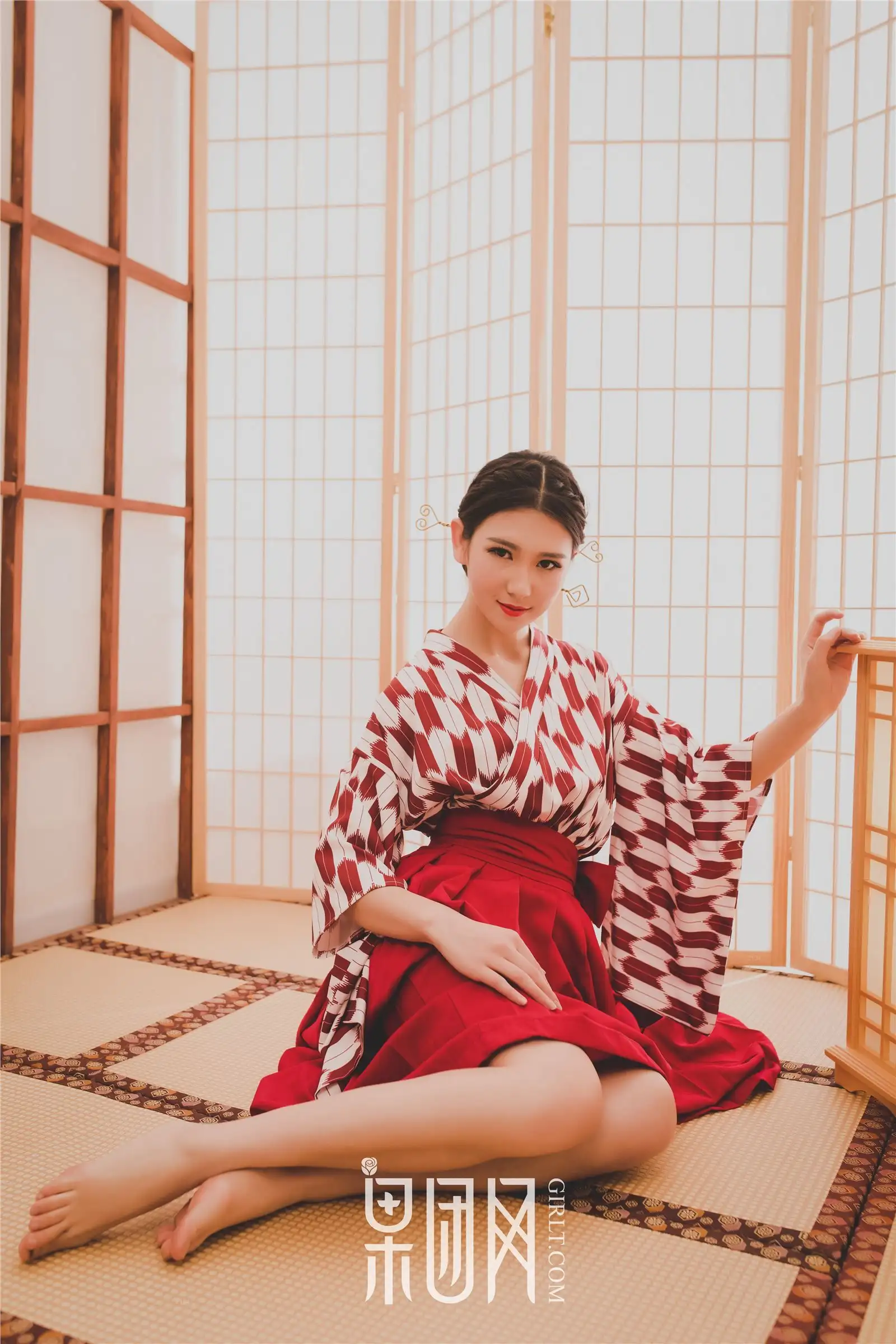 [果团网美女图片] 2018.01.06 NO.115 和服丽人糖果儿