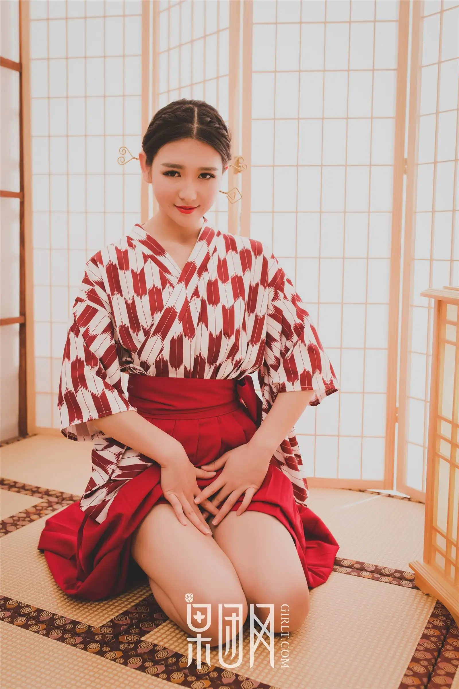 [果团网美女图片] 2018.01.06 NO.115 和服丽人糖果儿