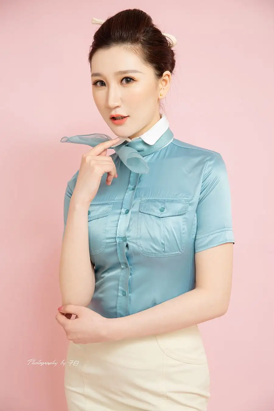 [Toutiaogirls头条女神] 2019.04.01 COS大韩航空空姐