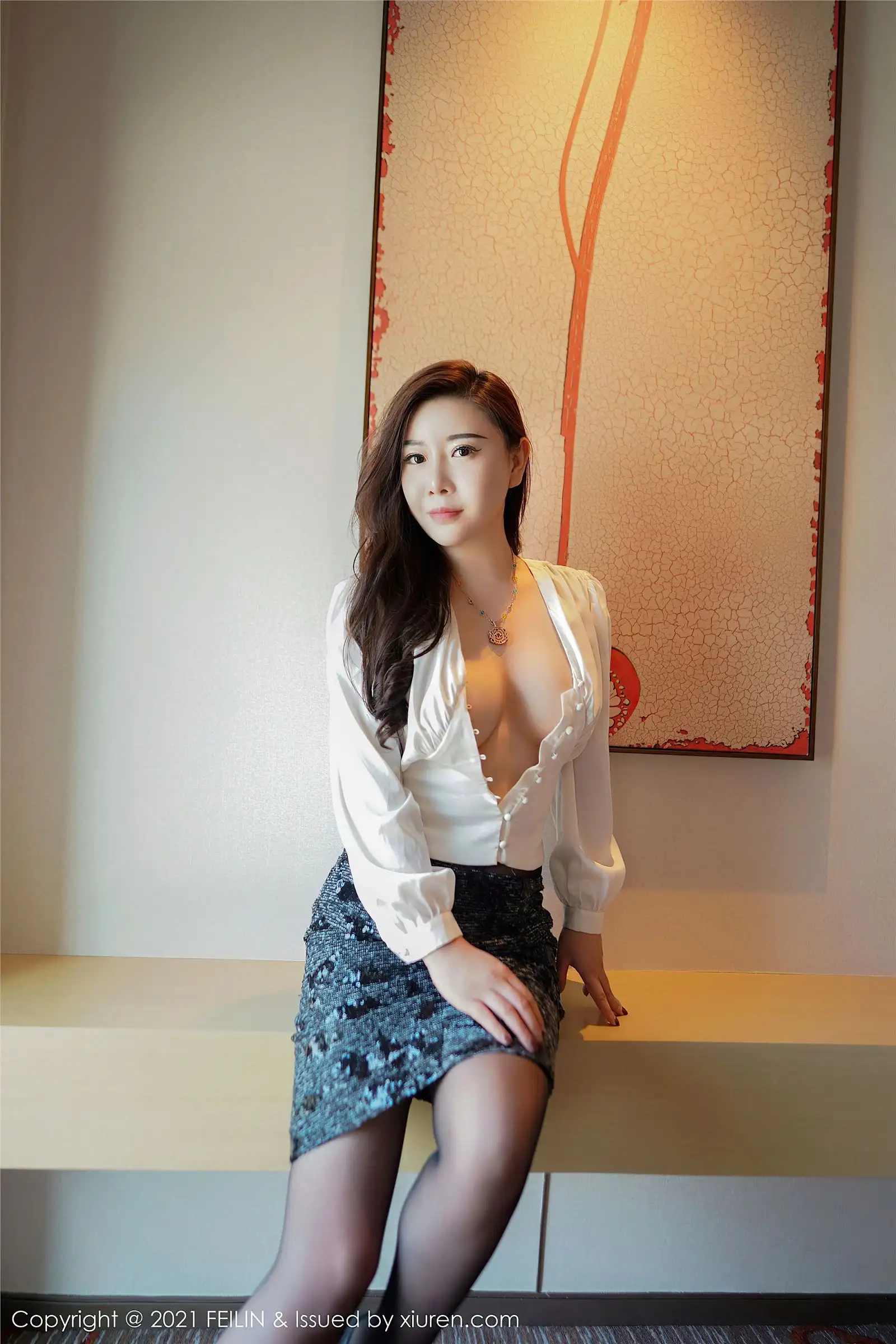 [FEILIN嗲囡囡] 2021.07.05 NO.400 王婉悠Queen