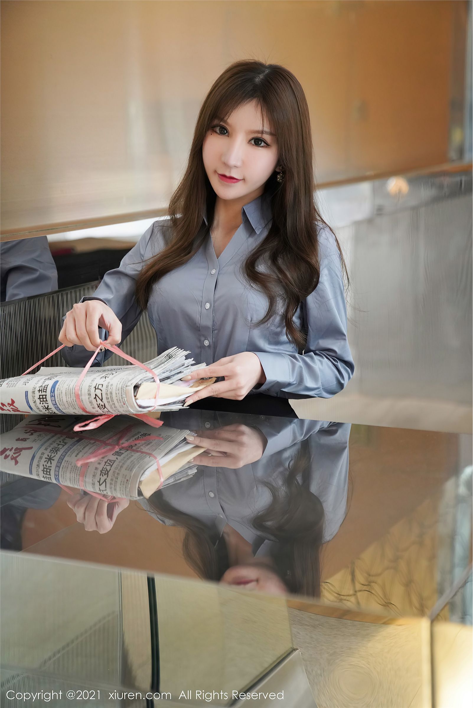 [XIUREN秀人网] 2021.03.10 NO.3187 周于希Sandy 制服 黑丝