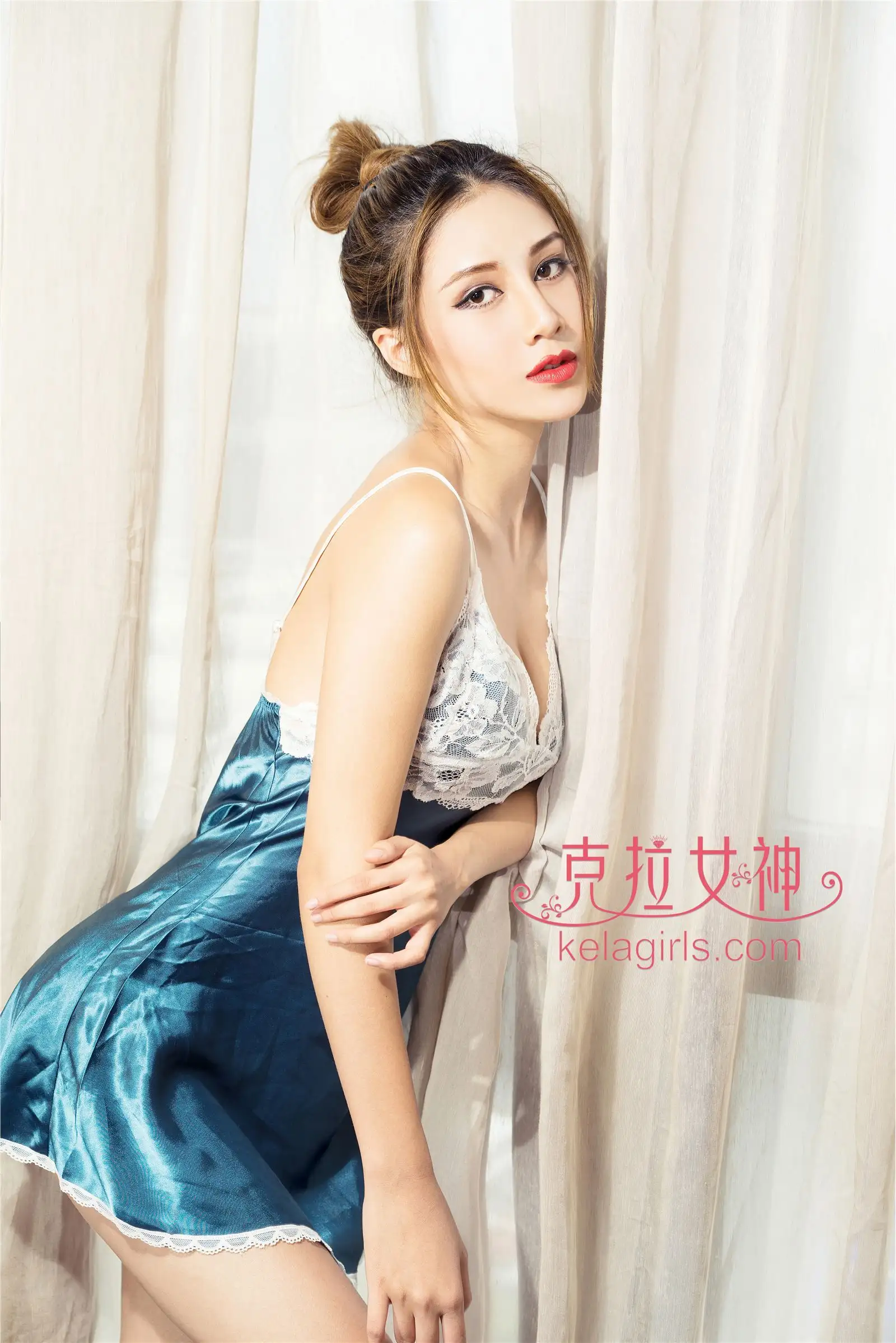 [KeLaGirls] 2017.03.18 ABBY 蓝丝夜寝春遗梦