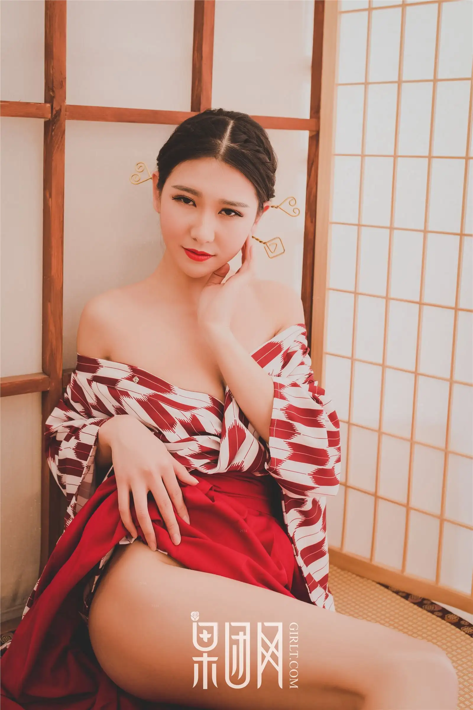 [果团网美女图片] 2018.01.06 NO.115 和服丽人糖果儿