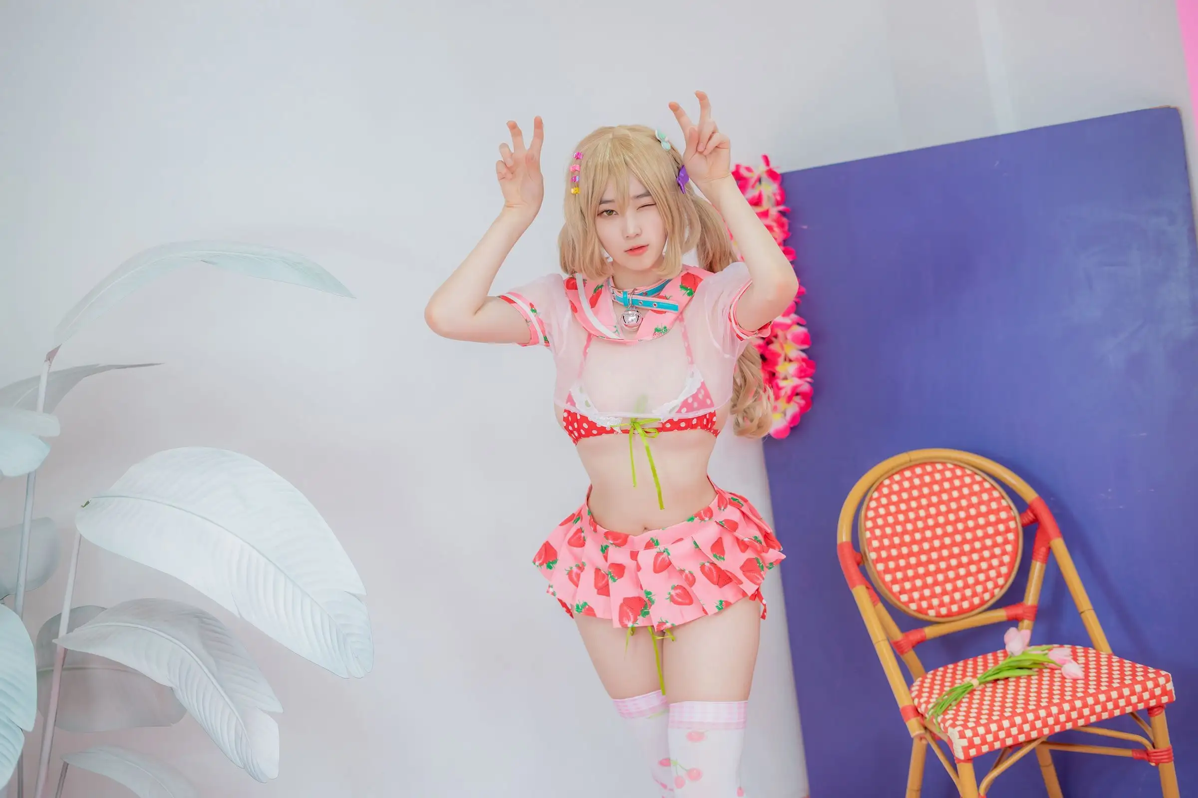 [BamBi] NO.058 CREAMSODA Over knee socks Concept_1