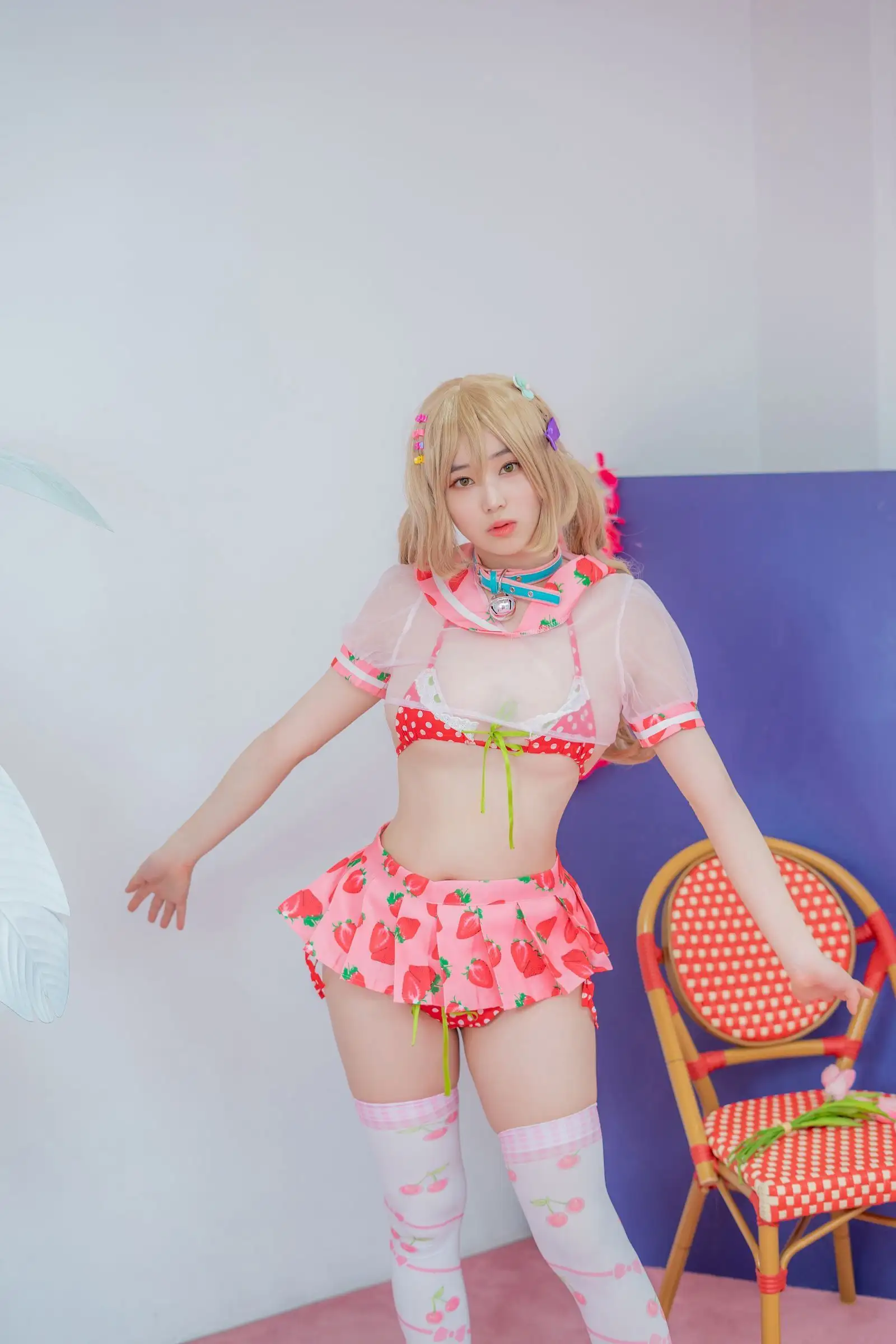[BamBi] NO.058 CREAMSODA Over knee socks Concept_1