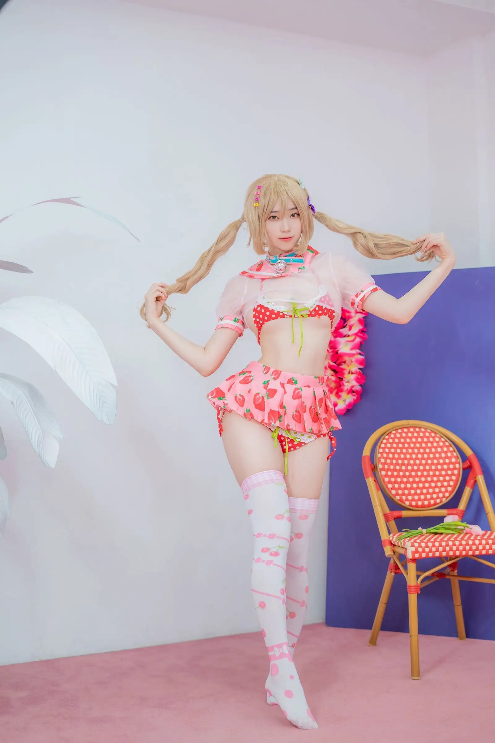 [BamBi] NO.058 CREAMSODA Over knee socks Concept_1