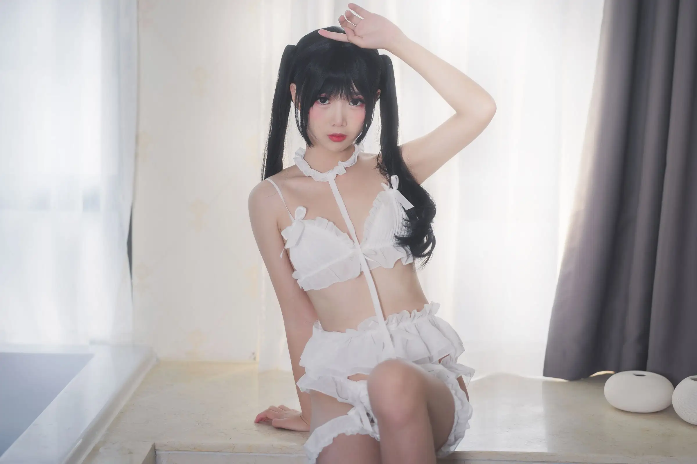 [Coser面饼仙儿] NO.015 脑内少女 白内衣