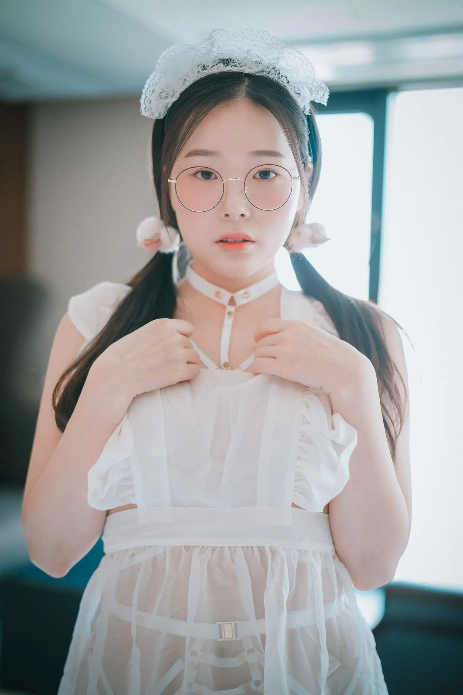 [DJAWA] Pia – Sheer Chiffon Apron