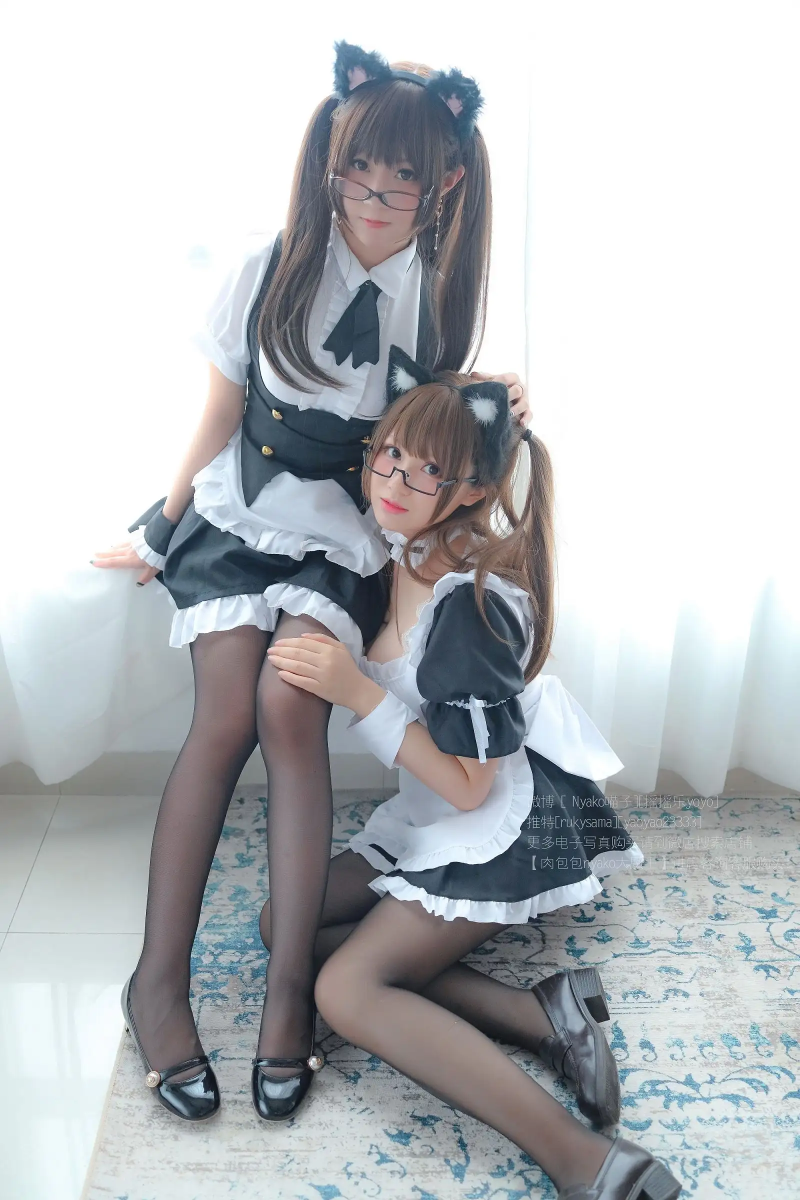 [Nyako喵子] NO.010 &摇摇乐 双人女仆
