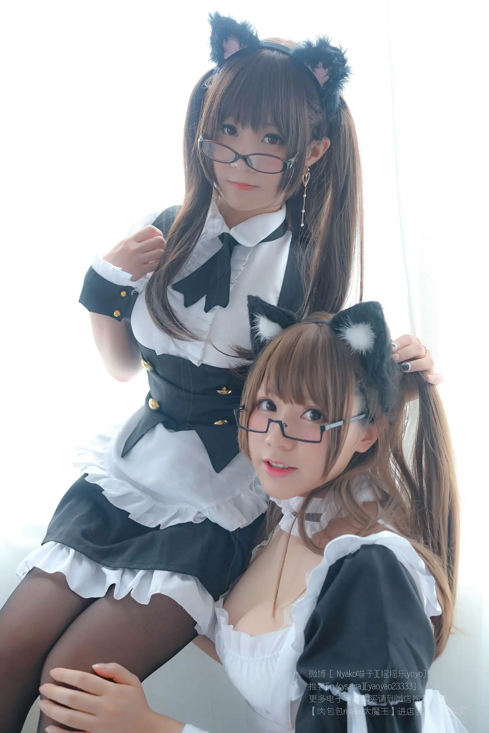 [Nyako喵子] NO.010 &摇摇乐 双人女仆
