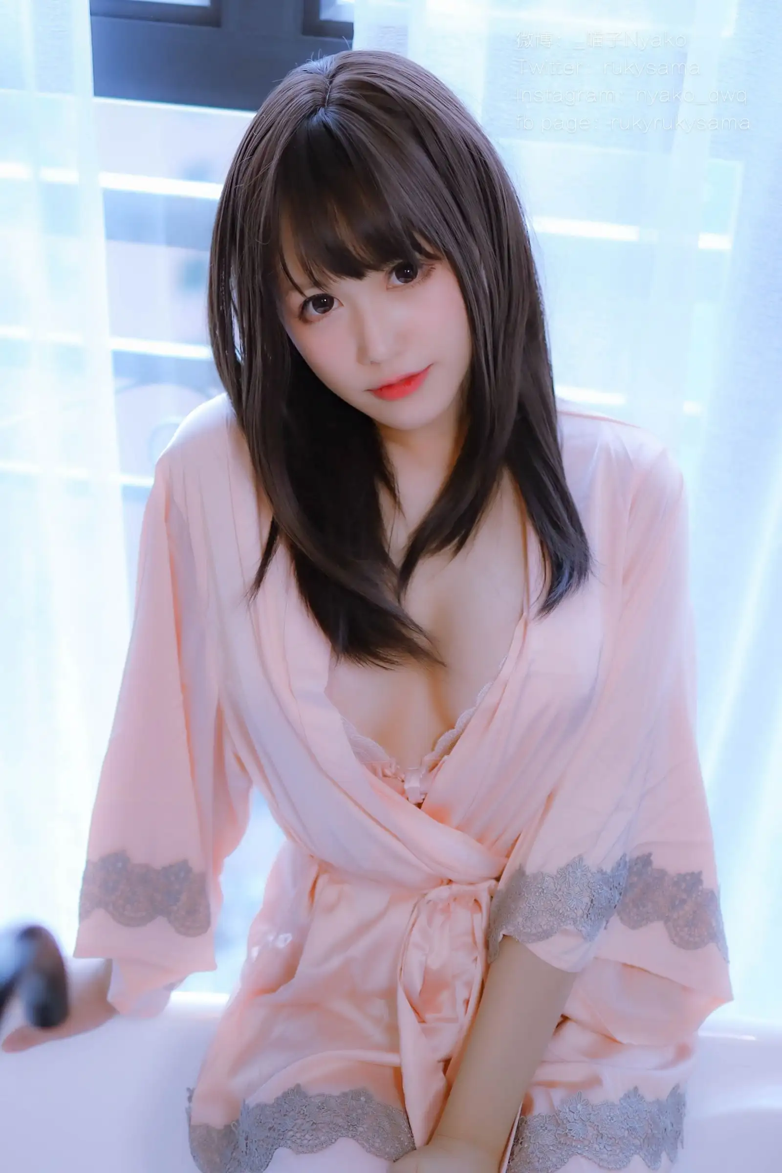 [Nyako喵子] NO.029 妄想彼女との同棲生活2 丝绸睡衣