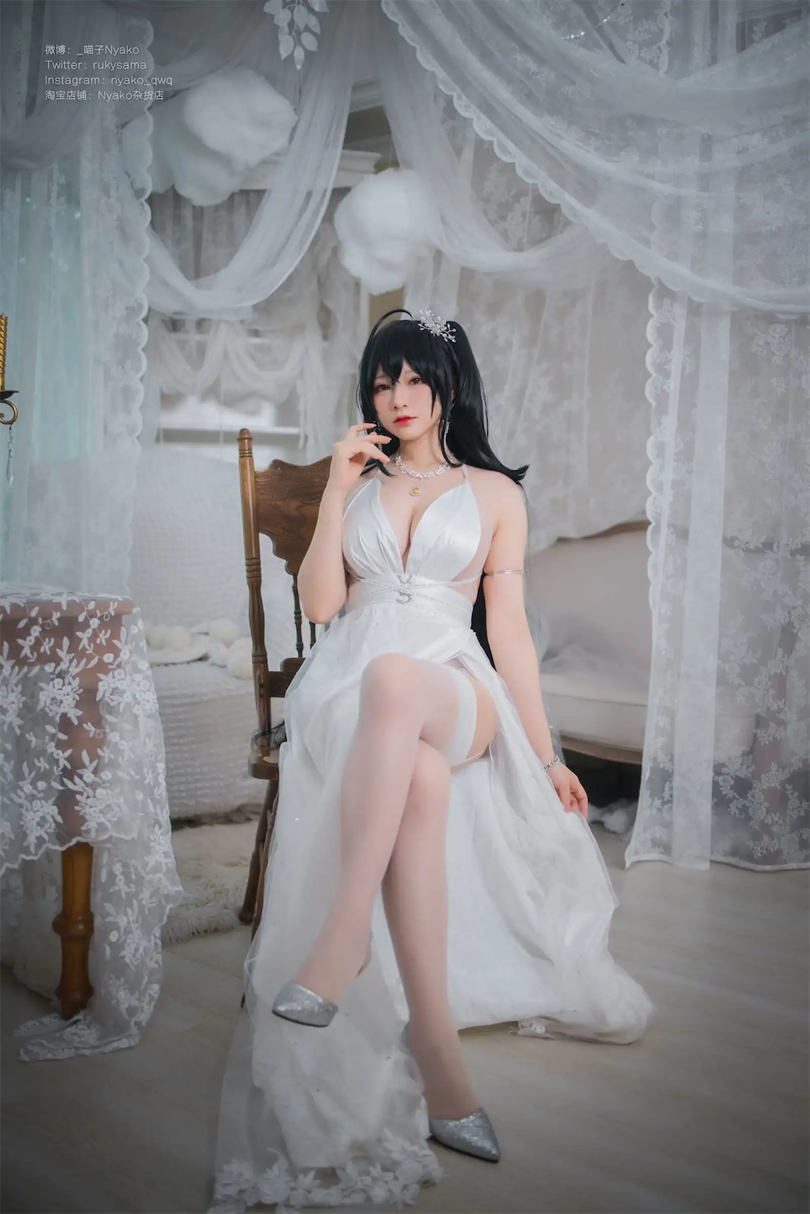 [Nyako喵子] NO.042 大凤纯白婚纱