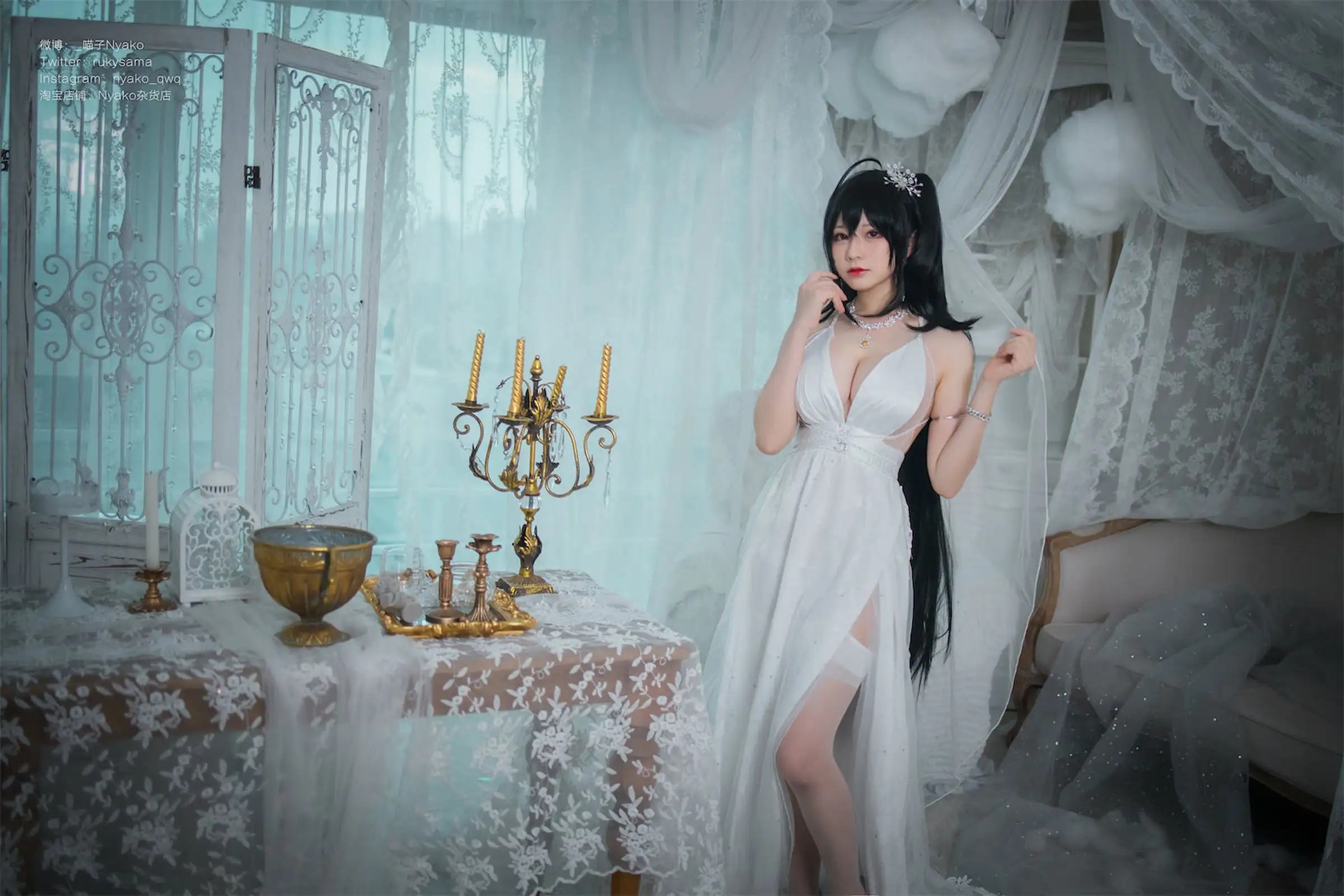 [Nyako喵子] NO.042 大凤纯白婚纱