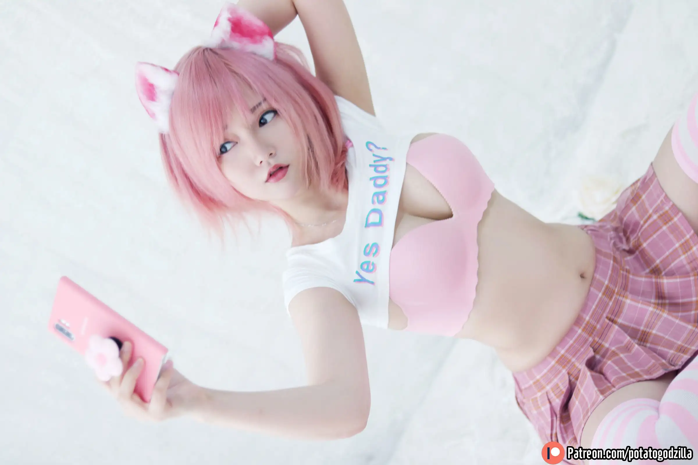 [Potato Godzilla] NO.020 Pink Casual