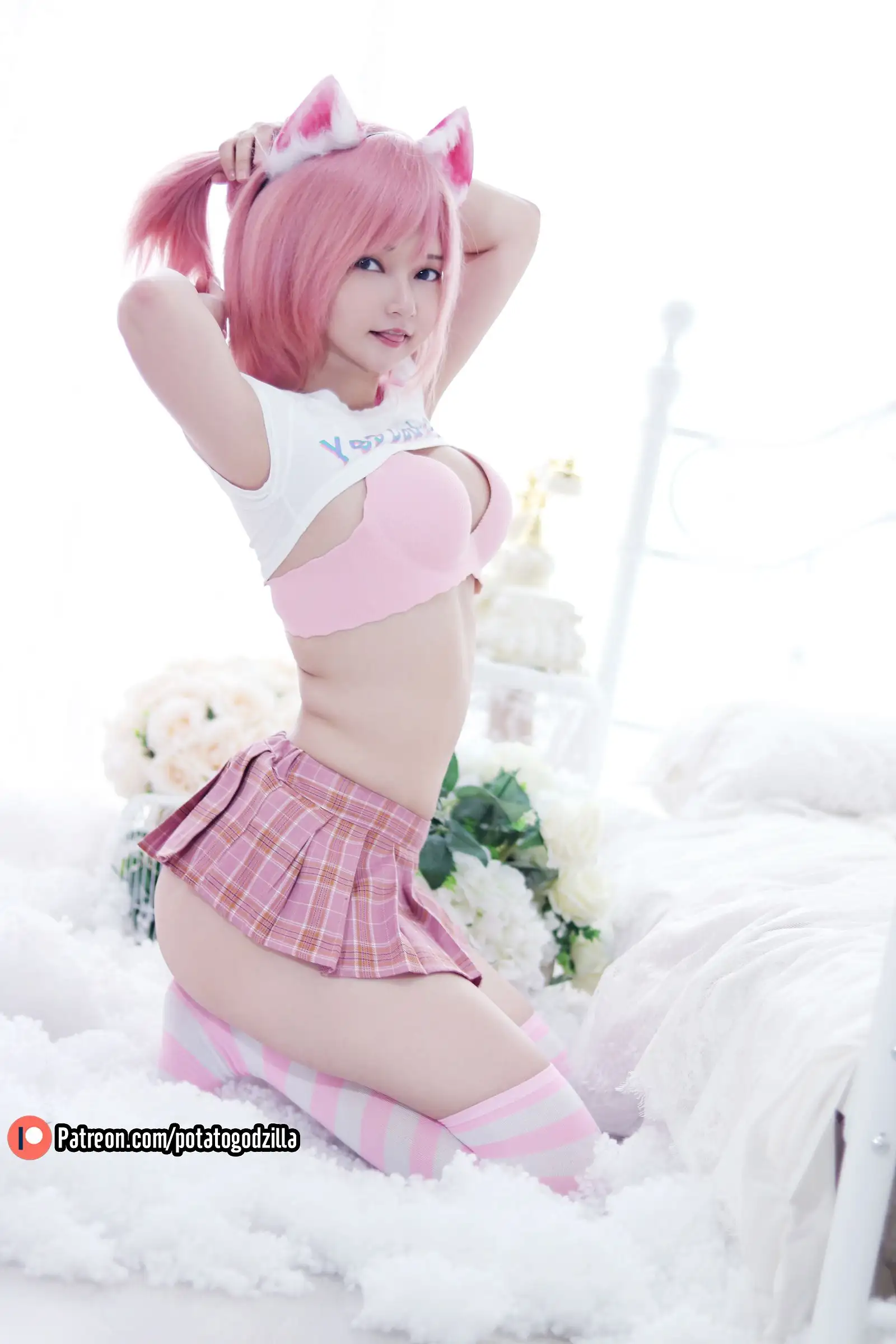 [Potato Godzilla] NO.020 Pink Casual