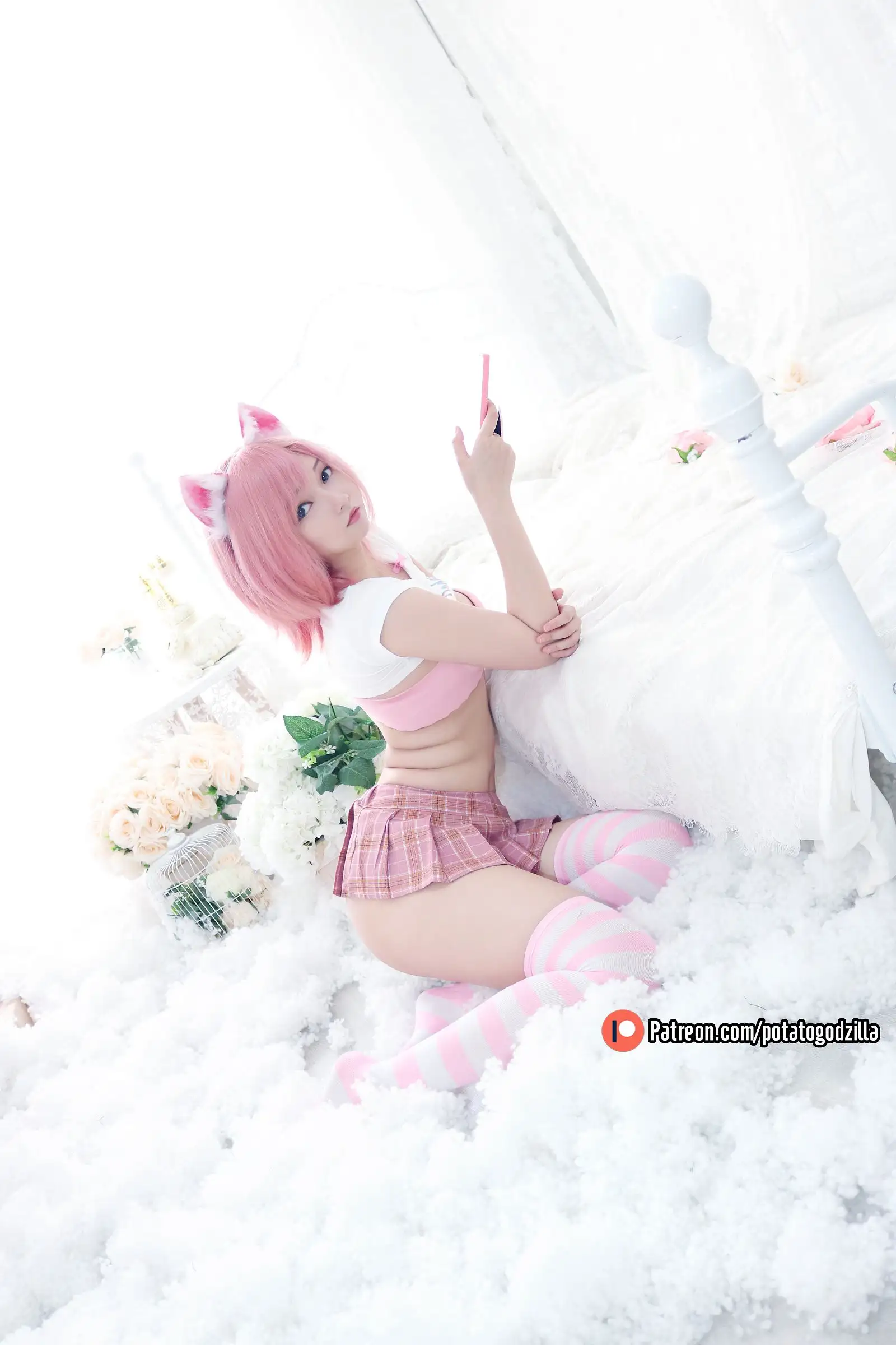 [Potato Godzilla] NO.020 Pink Casual