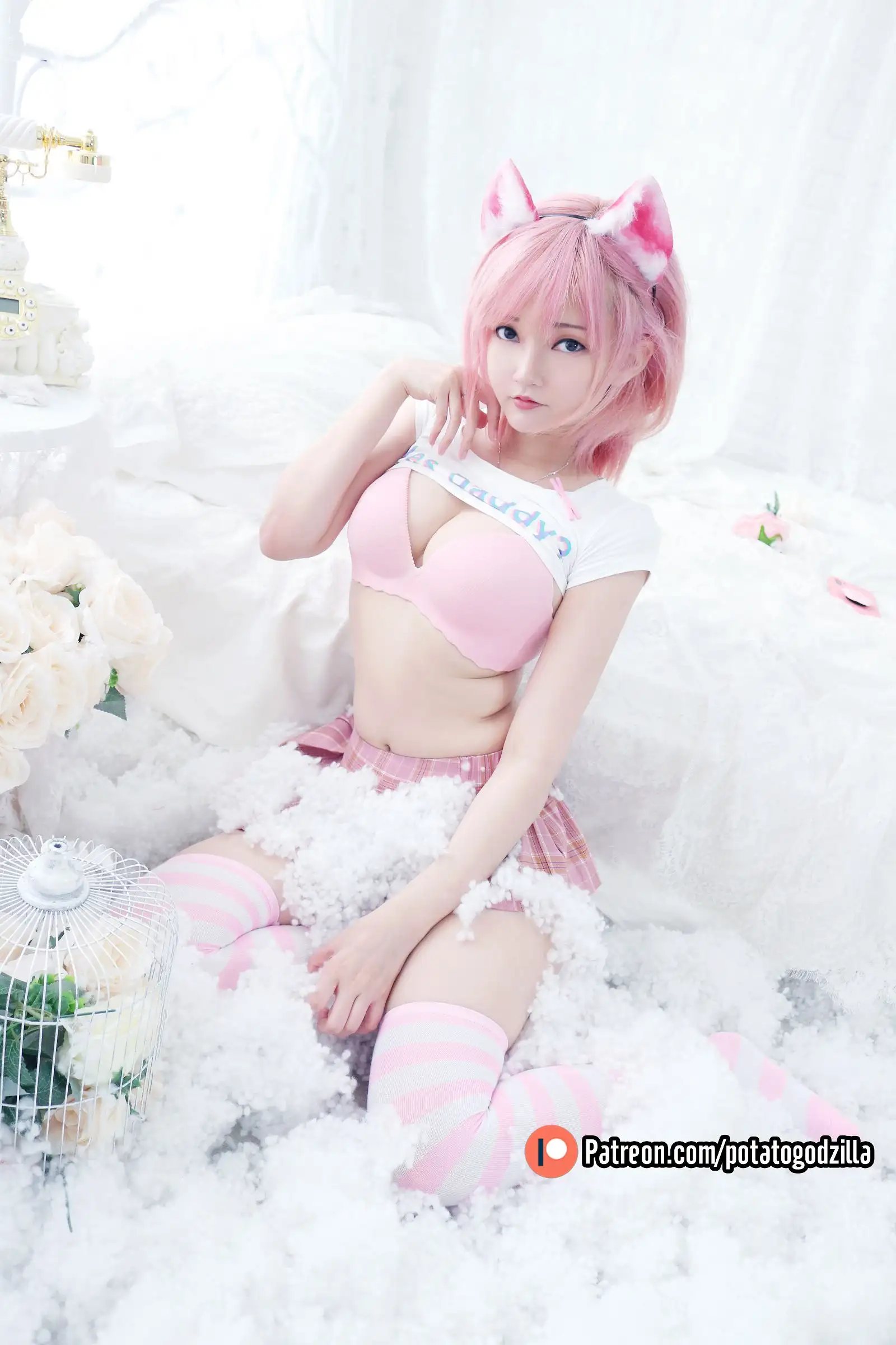 [Potato Godzilla] NO.020 Pink Casual