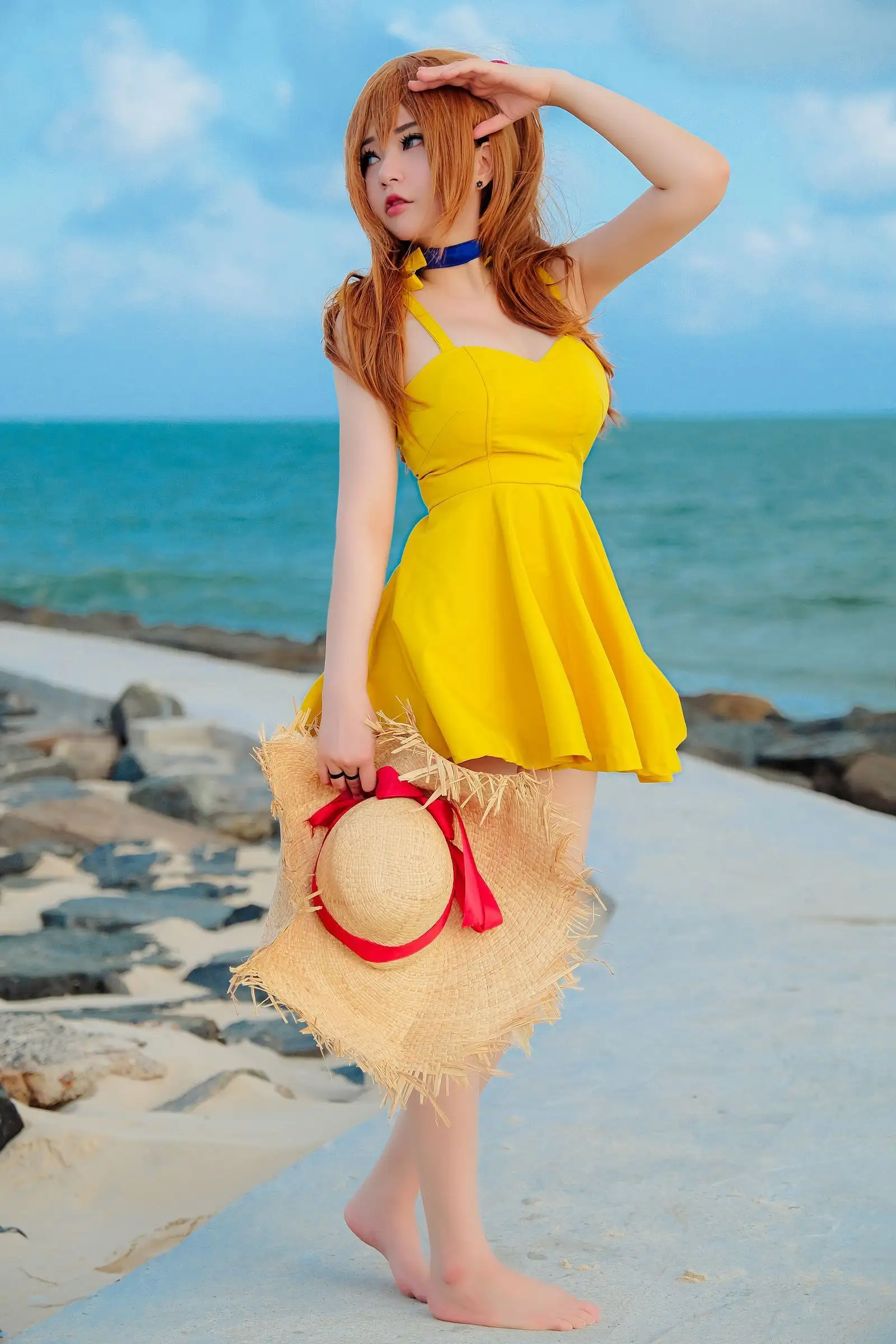 [Potato Godzilla] NO.060 Asuka Yellow Dress
