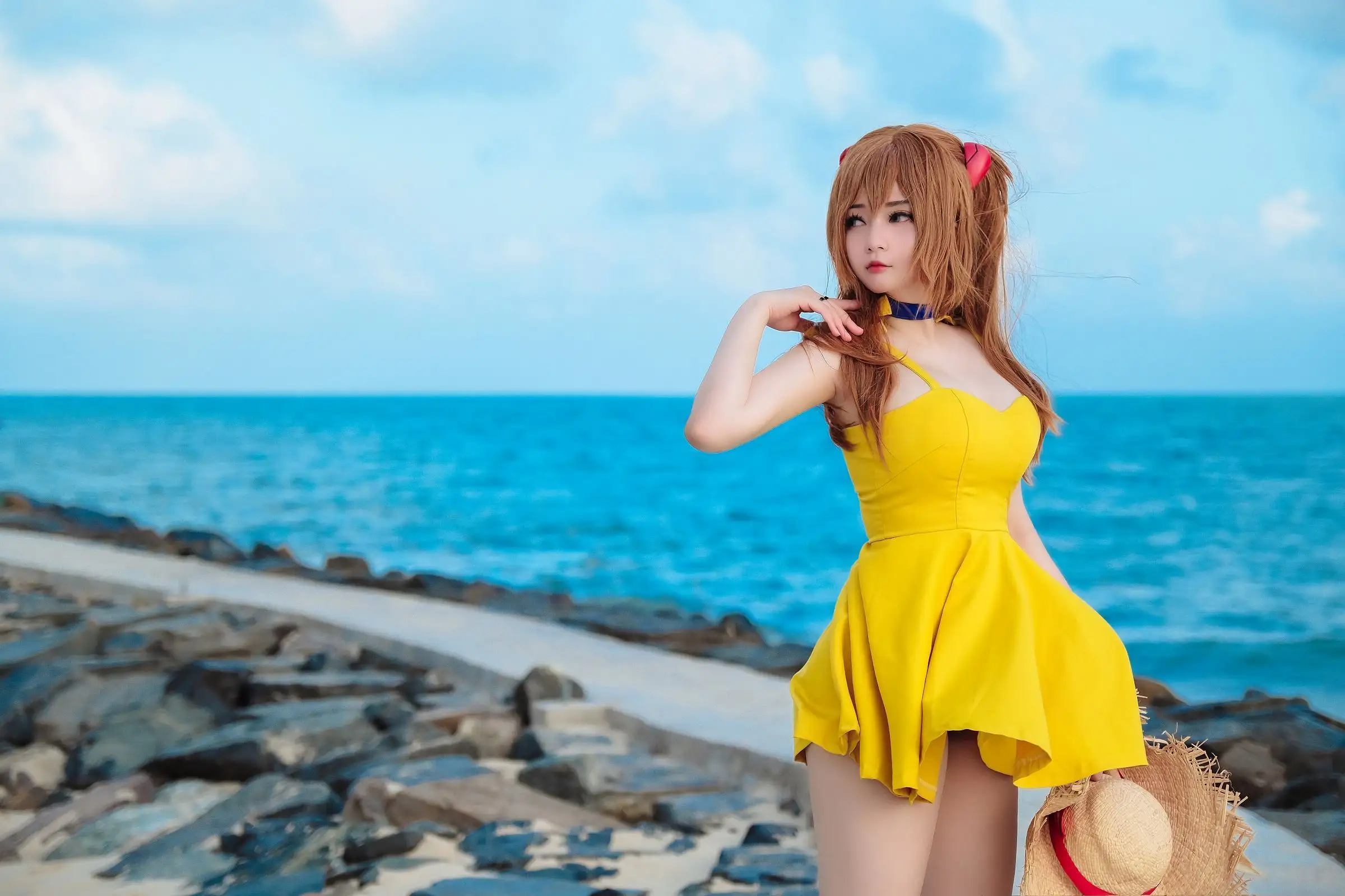 [Potato Godzilla] NO.060 Asuka Yellow Dress