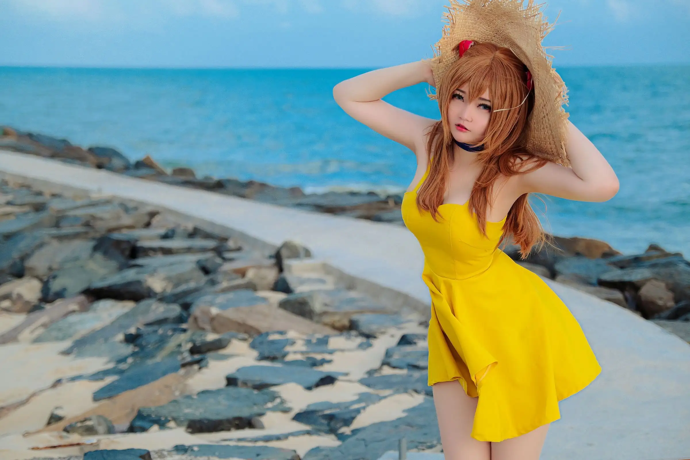 [Potato Godzilla] NO.060 Asuka Yellow Dress