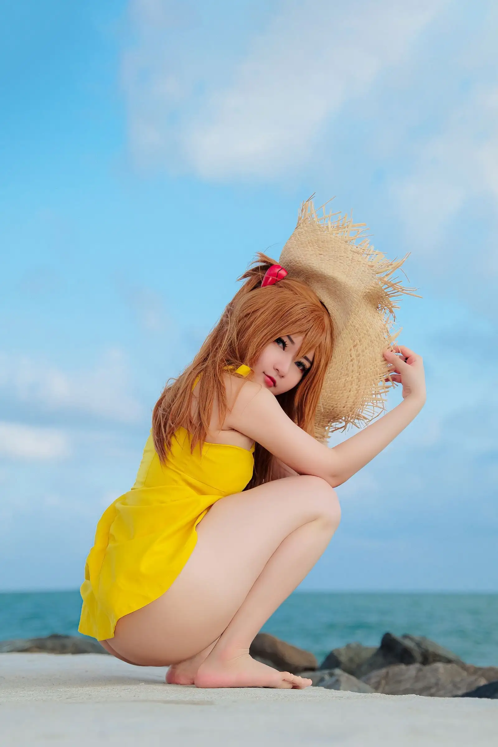 [Potato Godzilla] NO.060 Asuka Yellow Dress