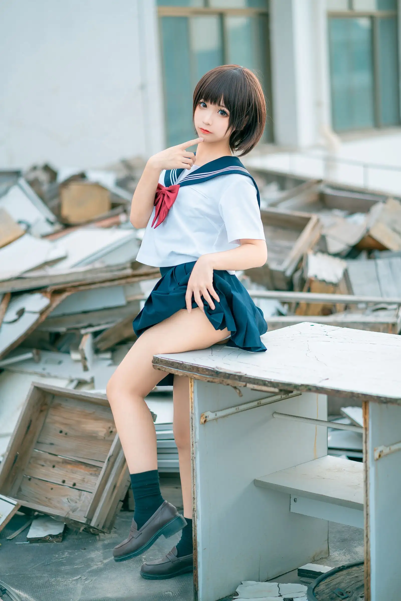 [蠢沫沫] NO.027 天台jk