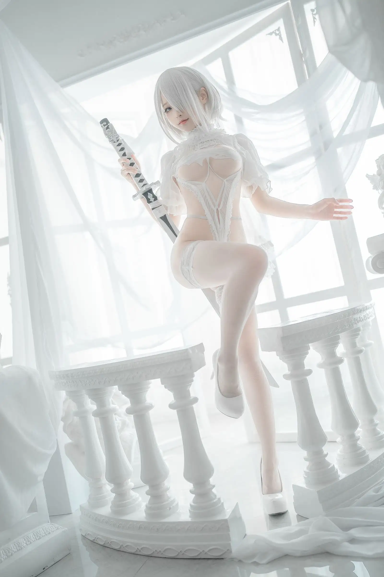[蠢沫沫] NO.138 2B 白婚纱