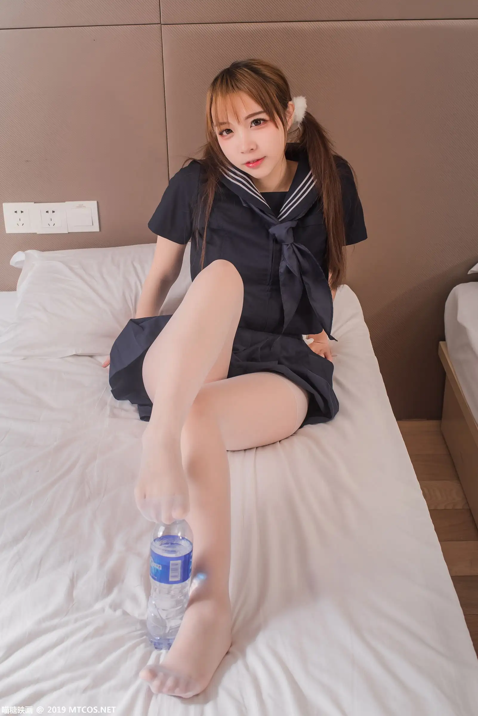 [喵糖映画] VOL.042 二佐Nisa 制服黑三本