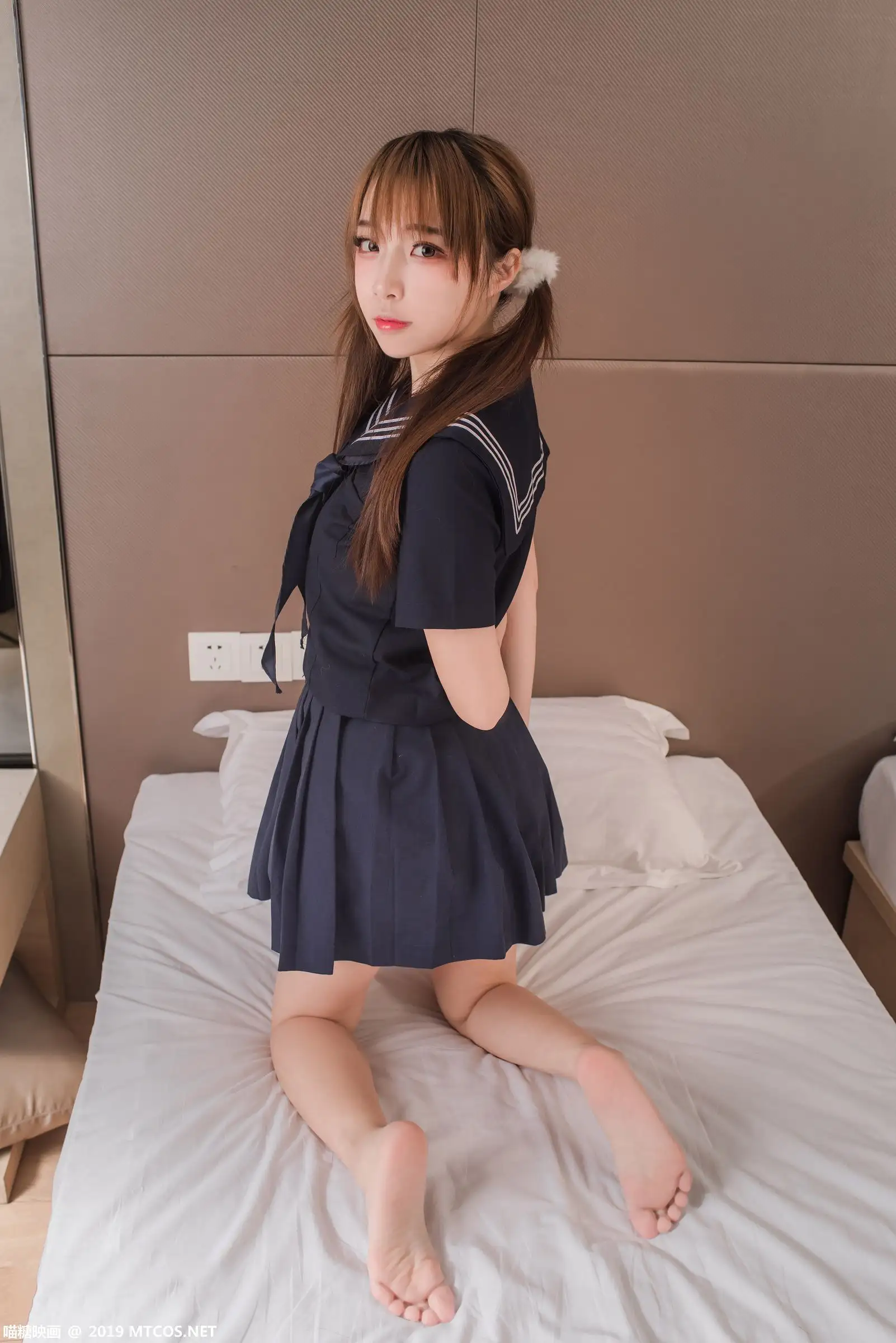 [喵糖映画] VOL.042 二佐Nisa 制服黑三本