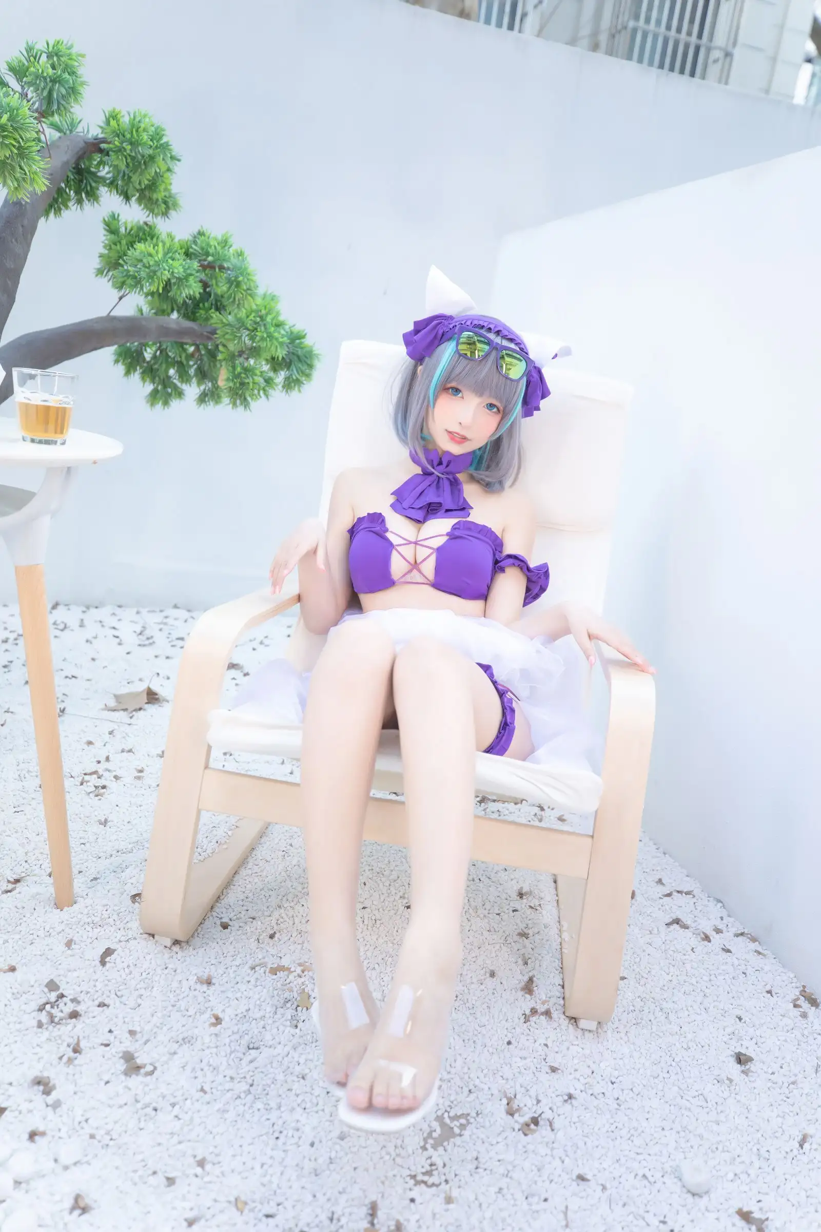 [神楽坂真冬] NO.085 绝对企画-柴郡cos《纯色庭院》