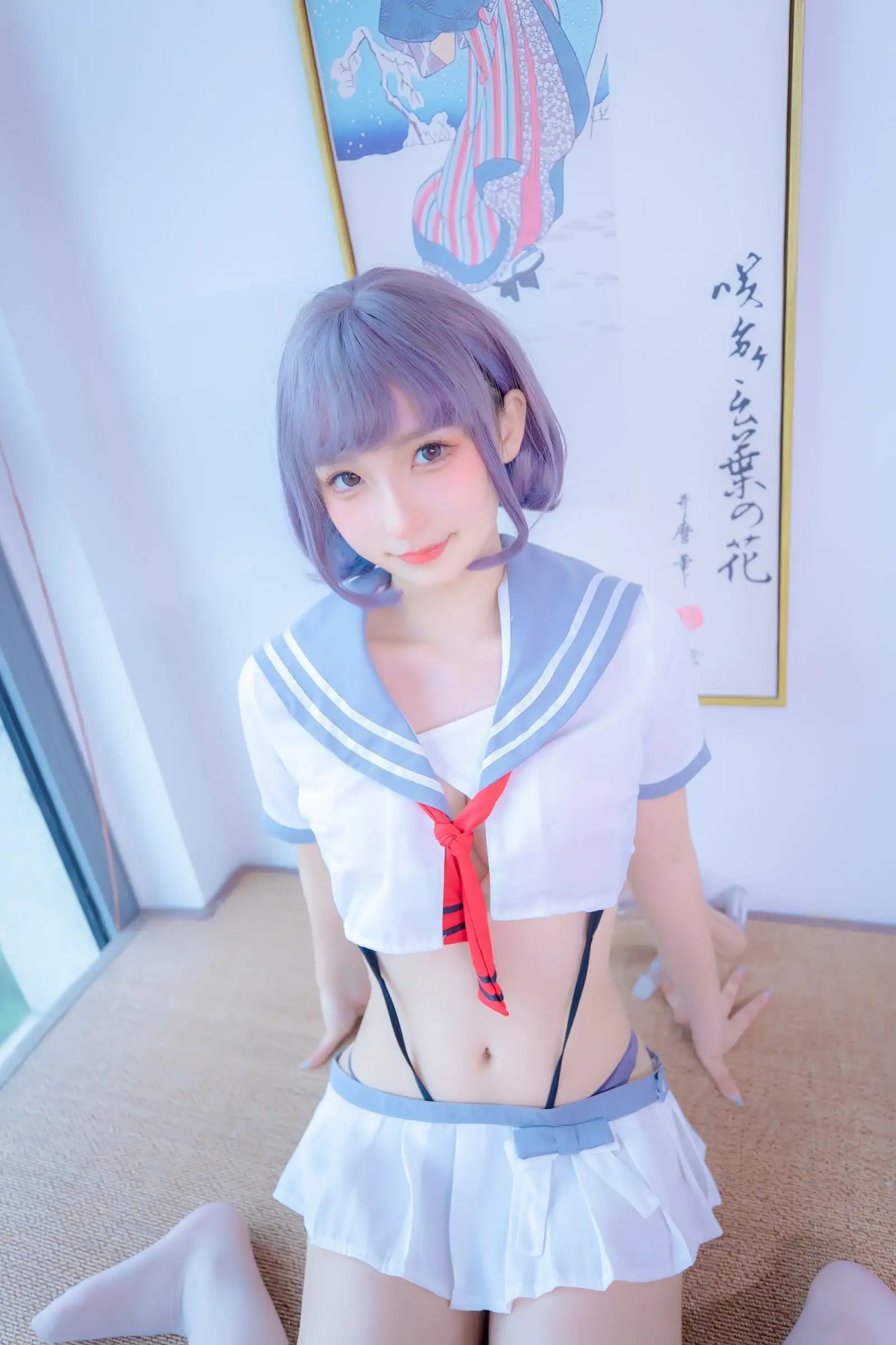 [神楽坂真冬] NO.100 灰丝吊带JK