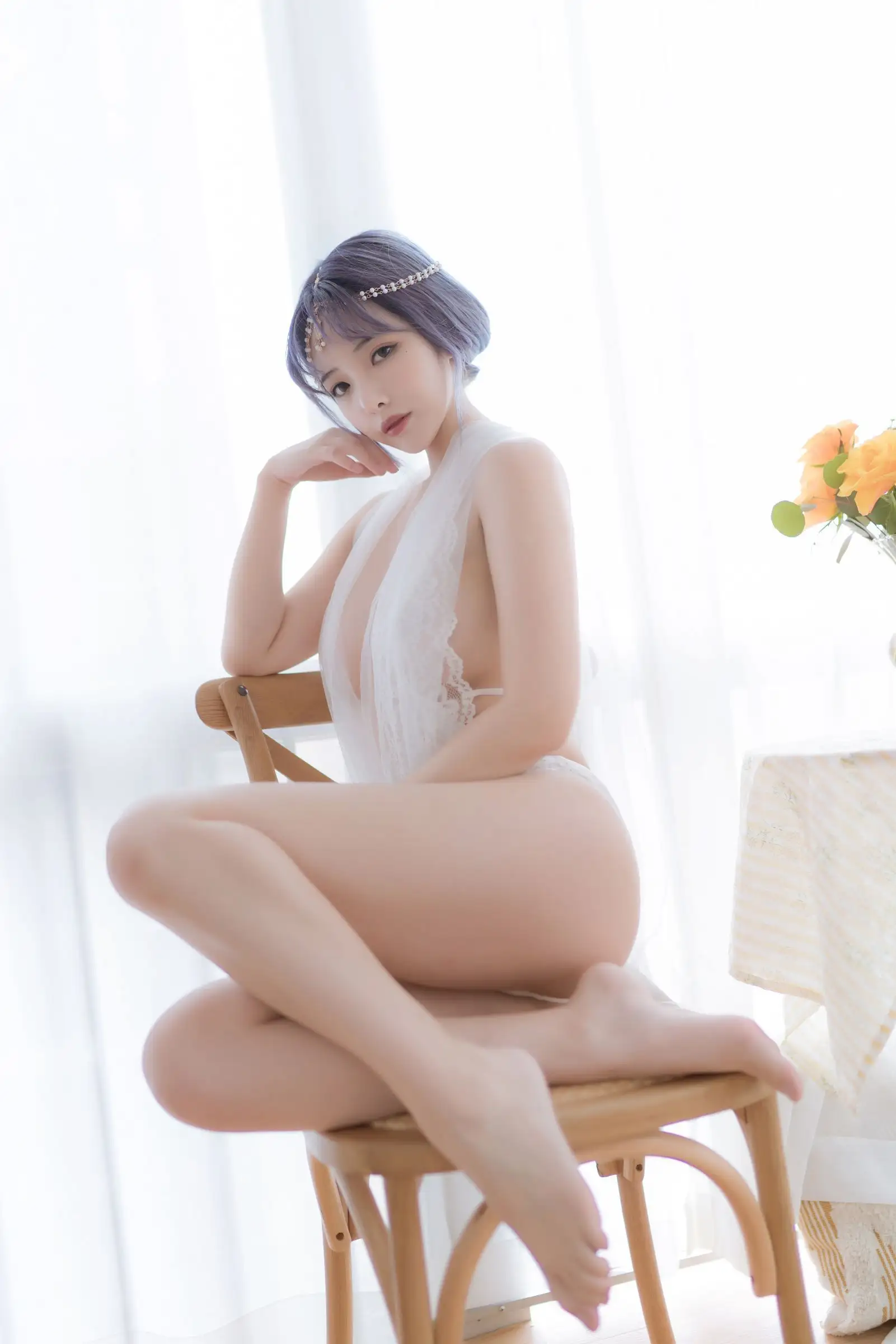 [雯妹不讲道理] NO.050 白色希腊