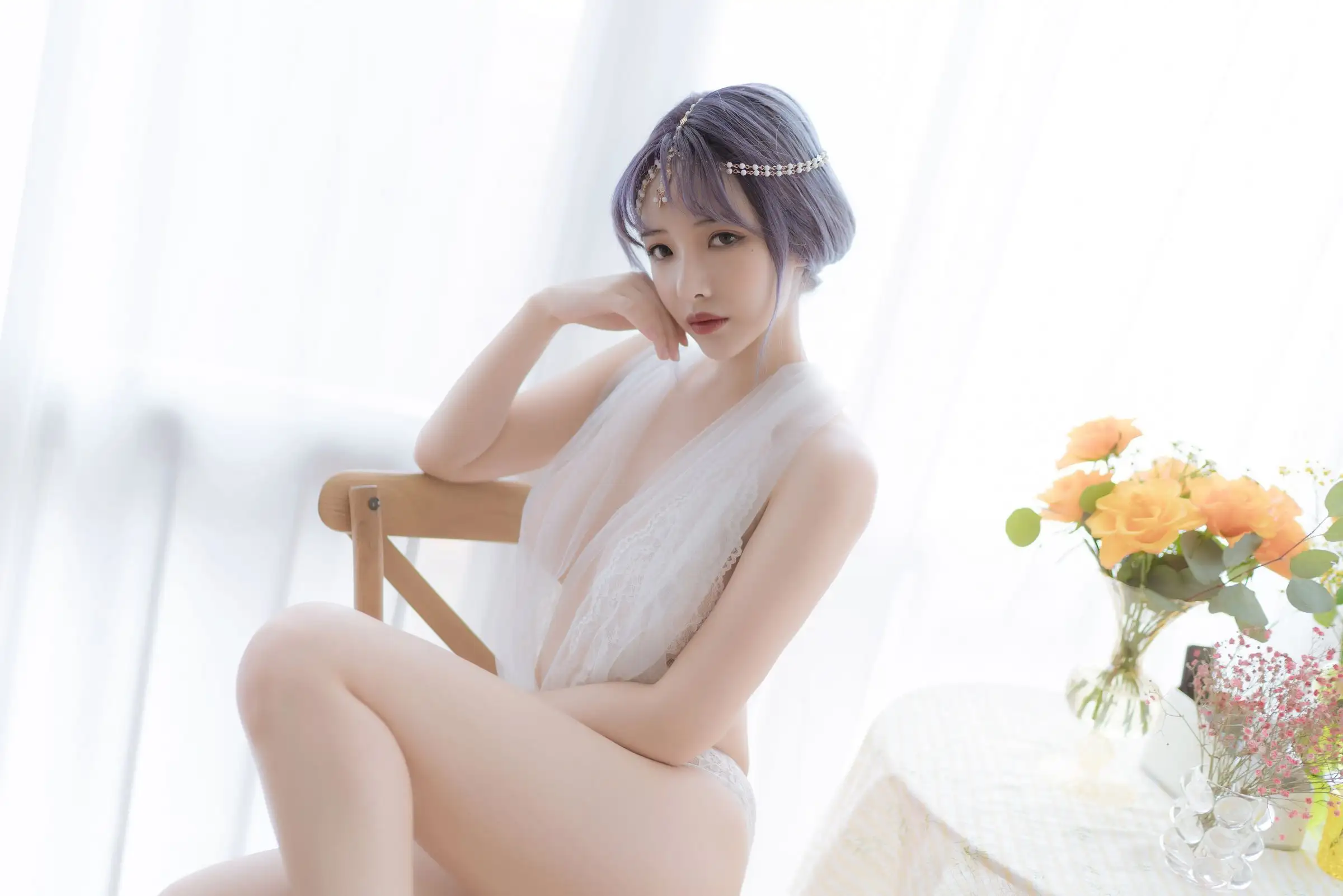 [雯妹不讲道理] NO.050 白色希腊