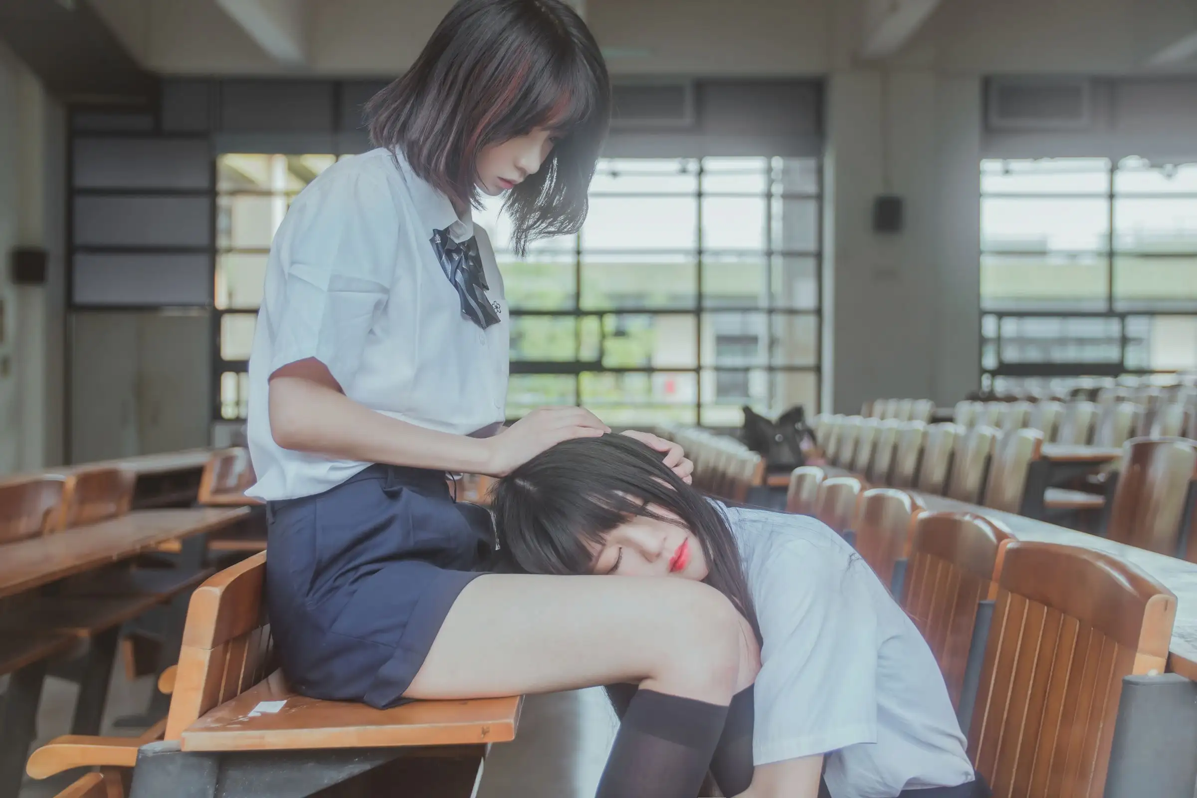 [桜桃喵] NO.021 &疯猫ss JK百合1