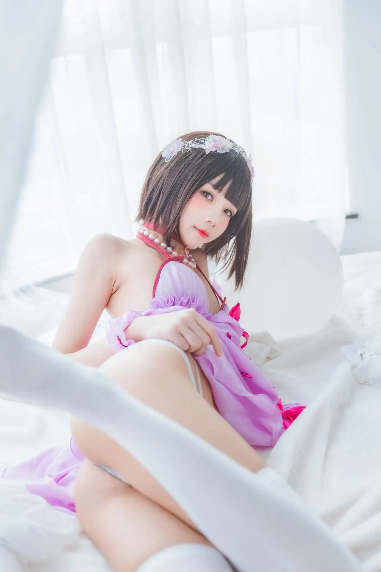 [桜桃喵] NO.031 加藤惠 小睡裙