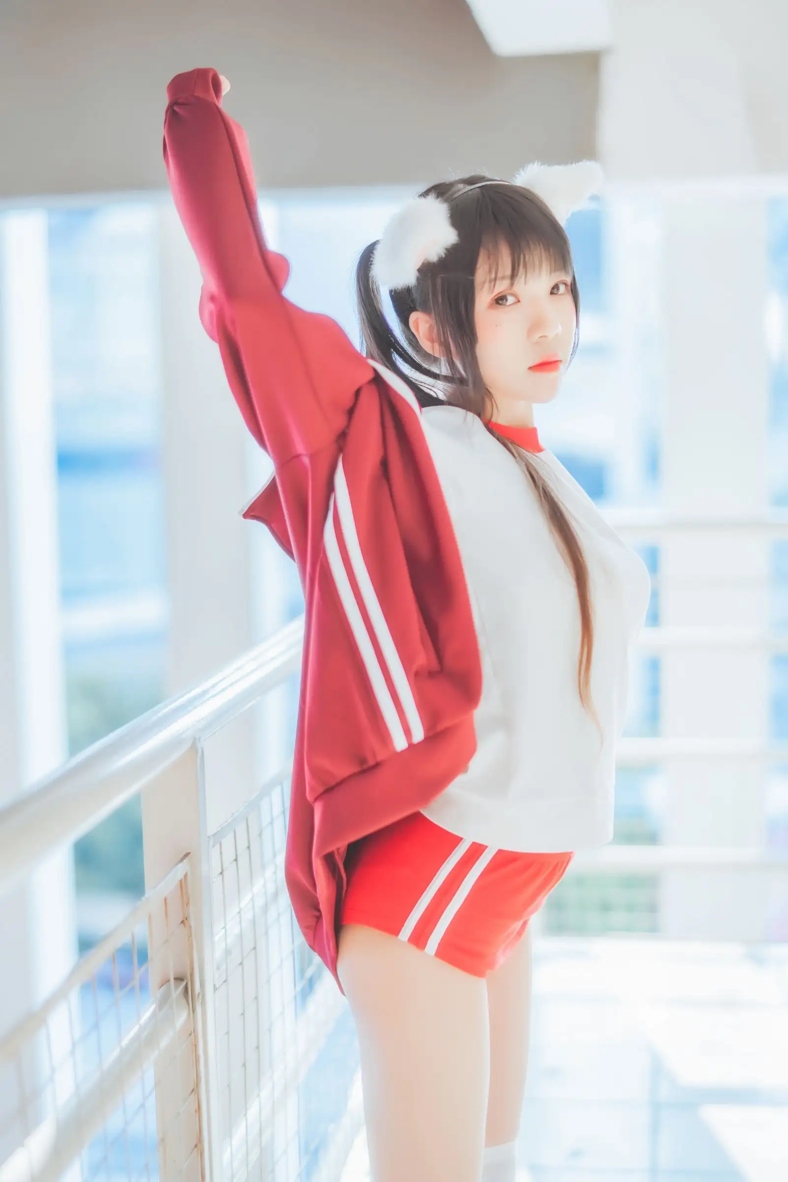 [桜桃喵] NO.051 未熟2 红色体操服