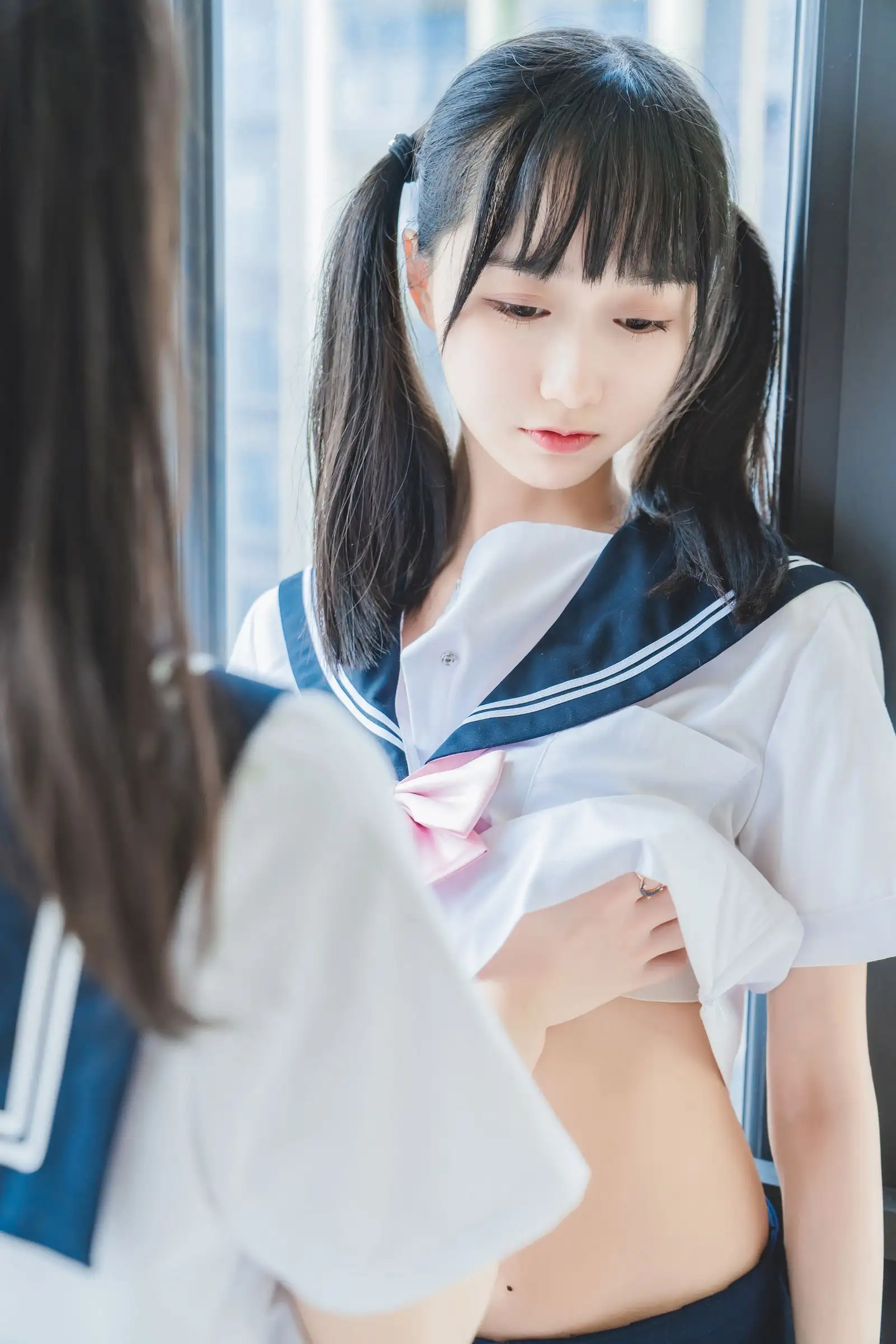 [桜桃喵] NO.067 她 制服×制服