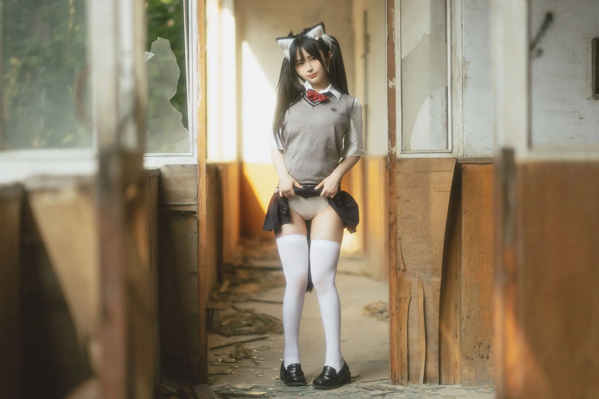 [桜井宁宁] NO.055 废墟jk