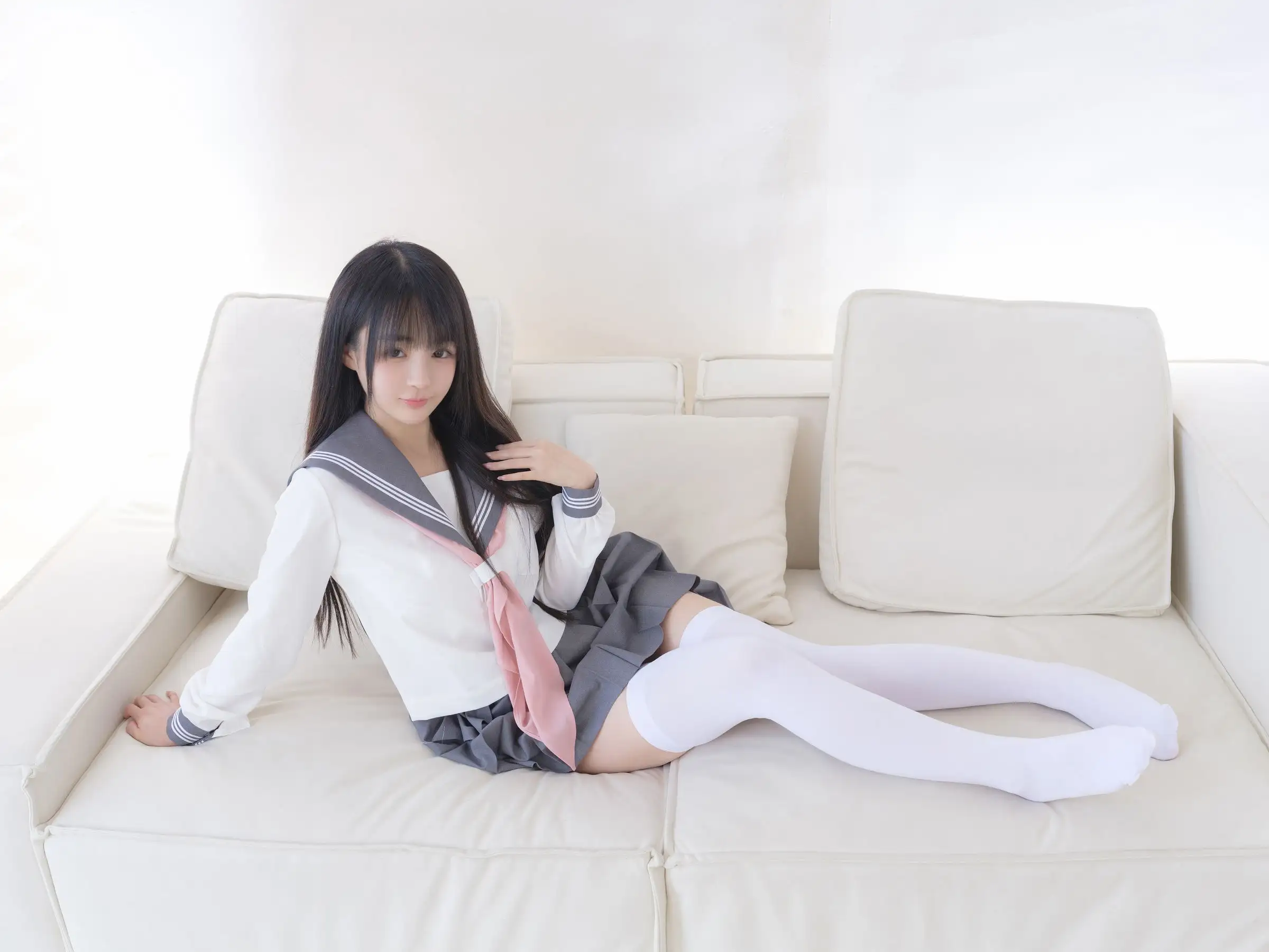 [桜井宁宁] NO.087 白丝JK