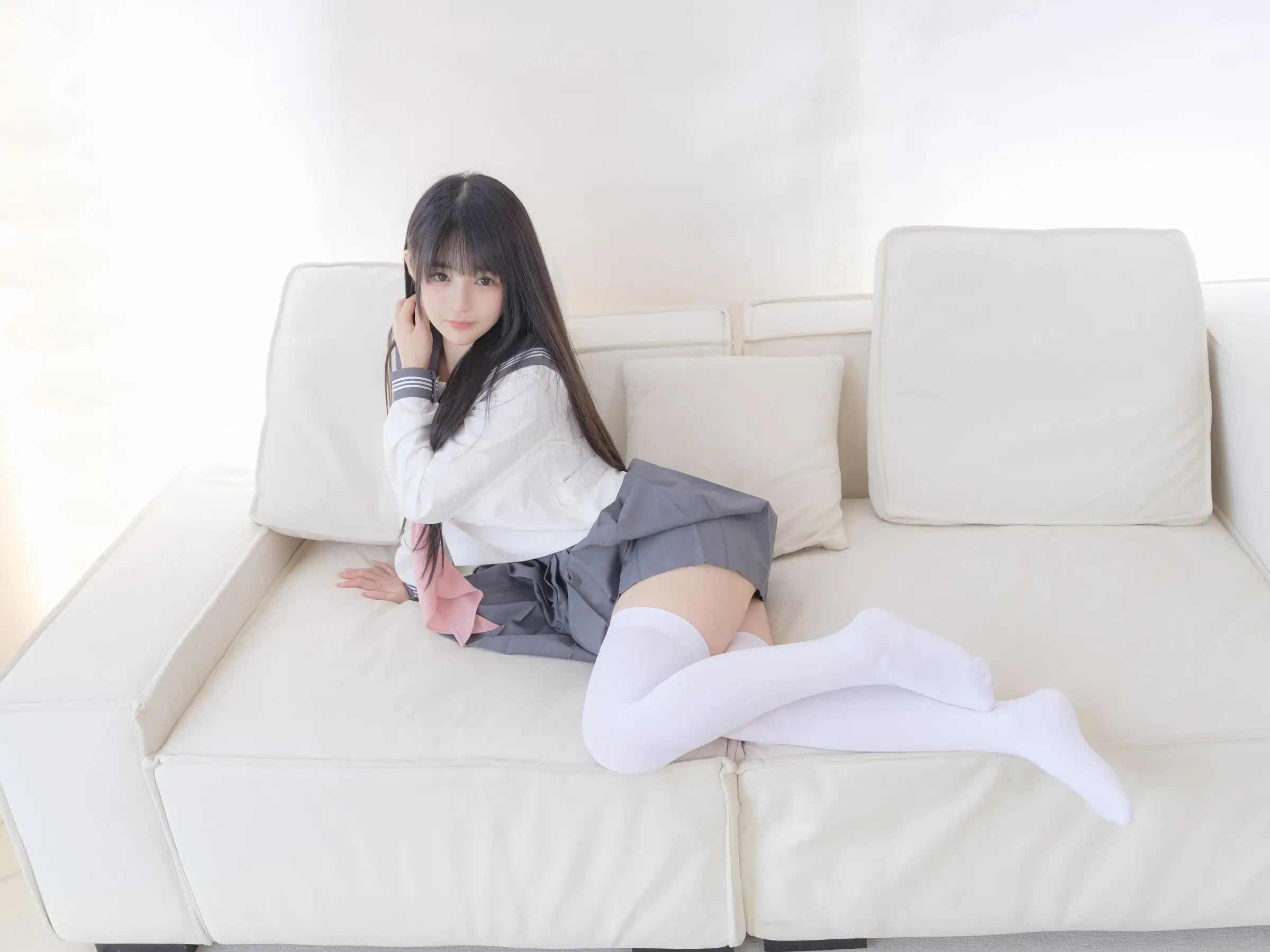 [桜井宁宁] NO.087 白丝JK