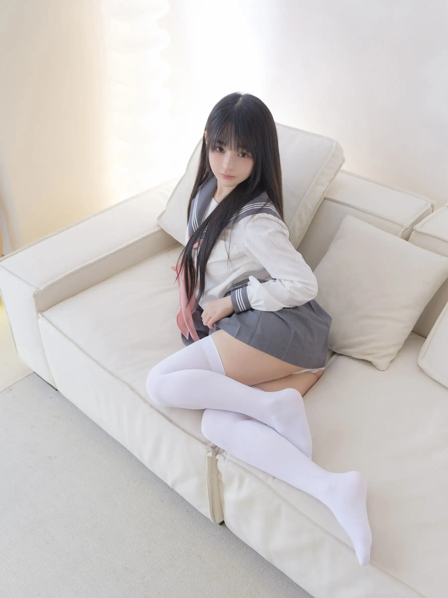 [桜井宁宁] NO.087 白丝JK