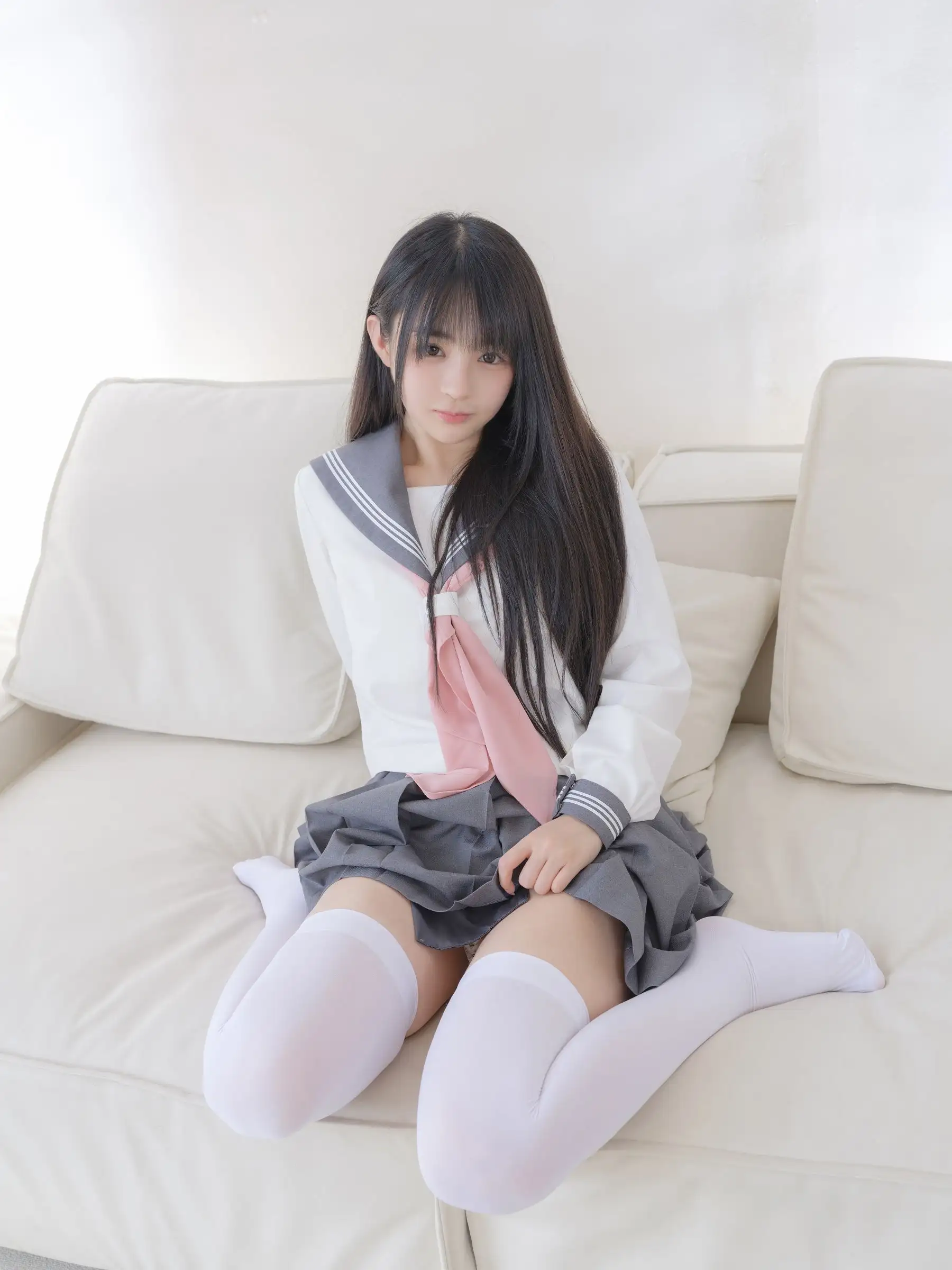 [桜井宁宁] NO.087 白丝JK