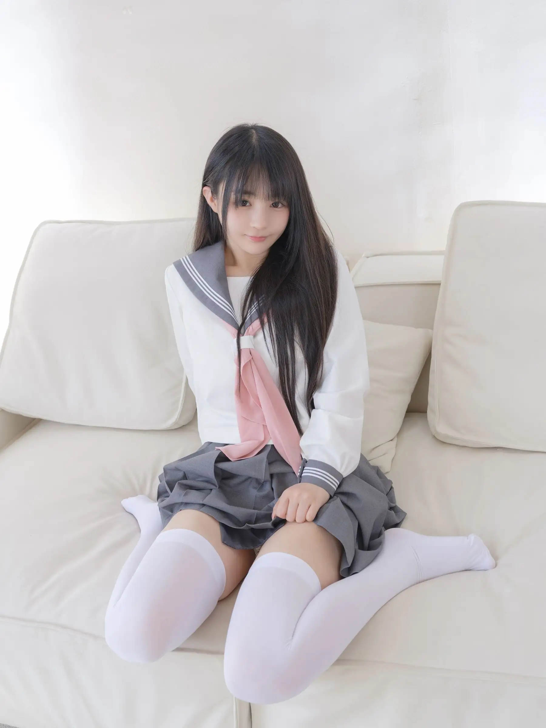 [桜井宁宁] NO.087 白丝JK