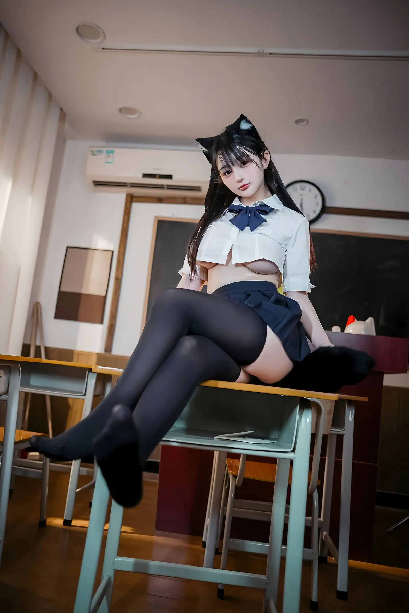 [桜井宁宁] NO.151 失眠冲剂 JK猫耳