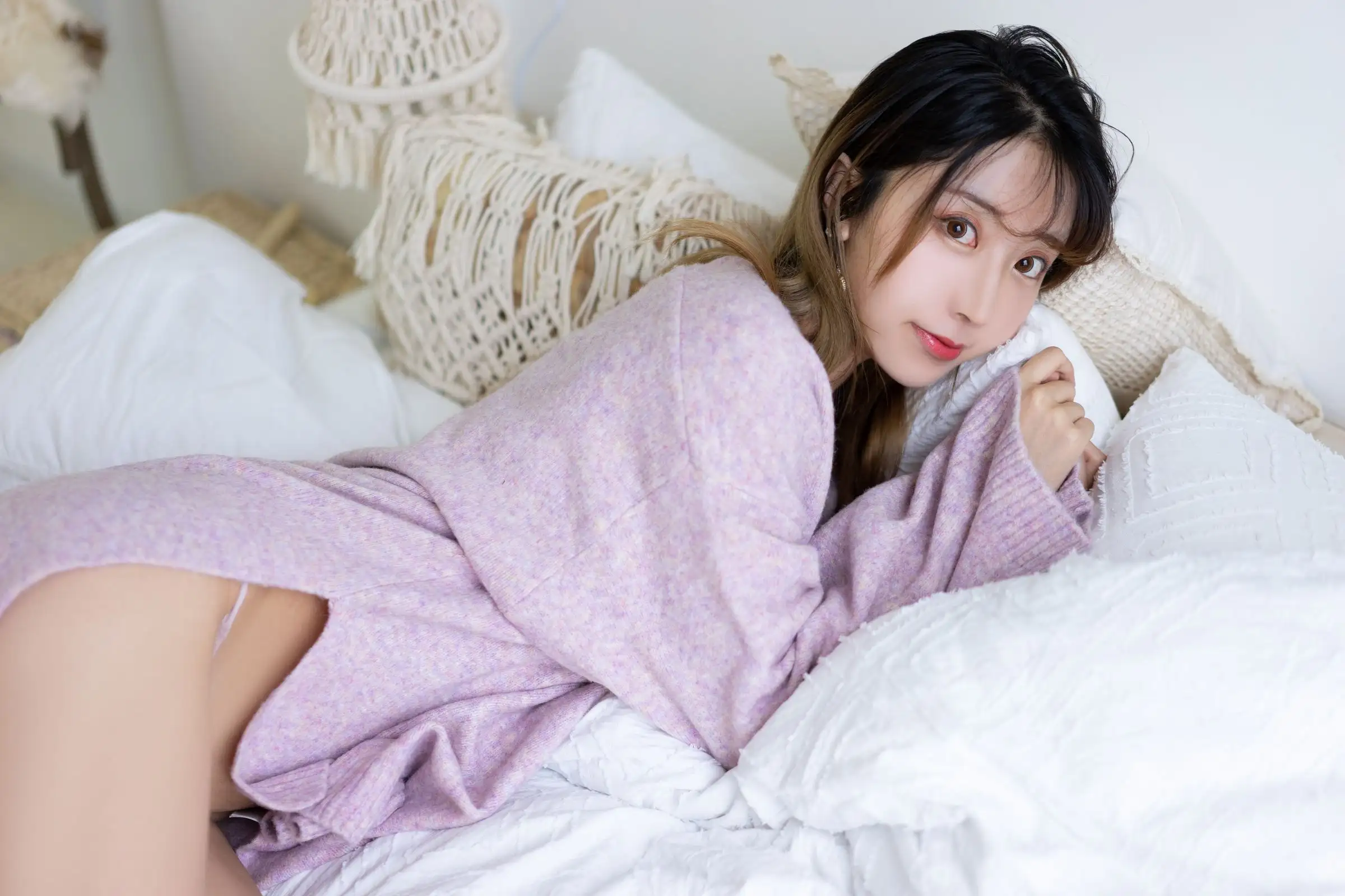 [黑川] NO.036 年上彼女-紫色毛衣