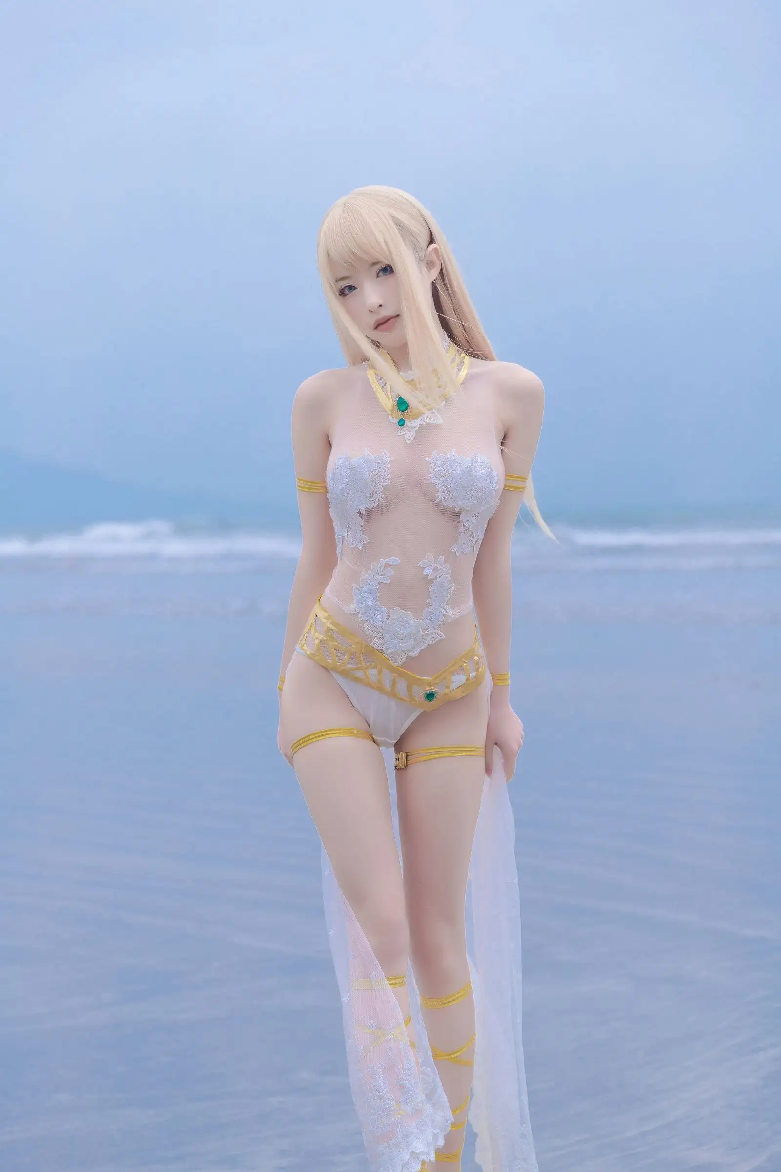[清水由乃] NO.023 玛丽萝丝 白色泳衣